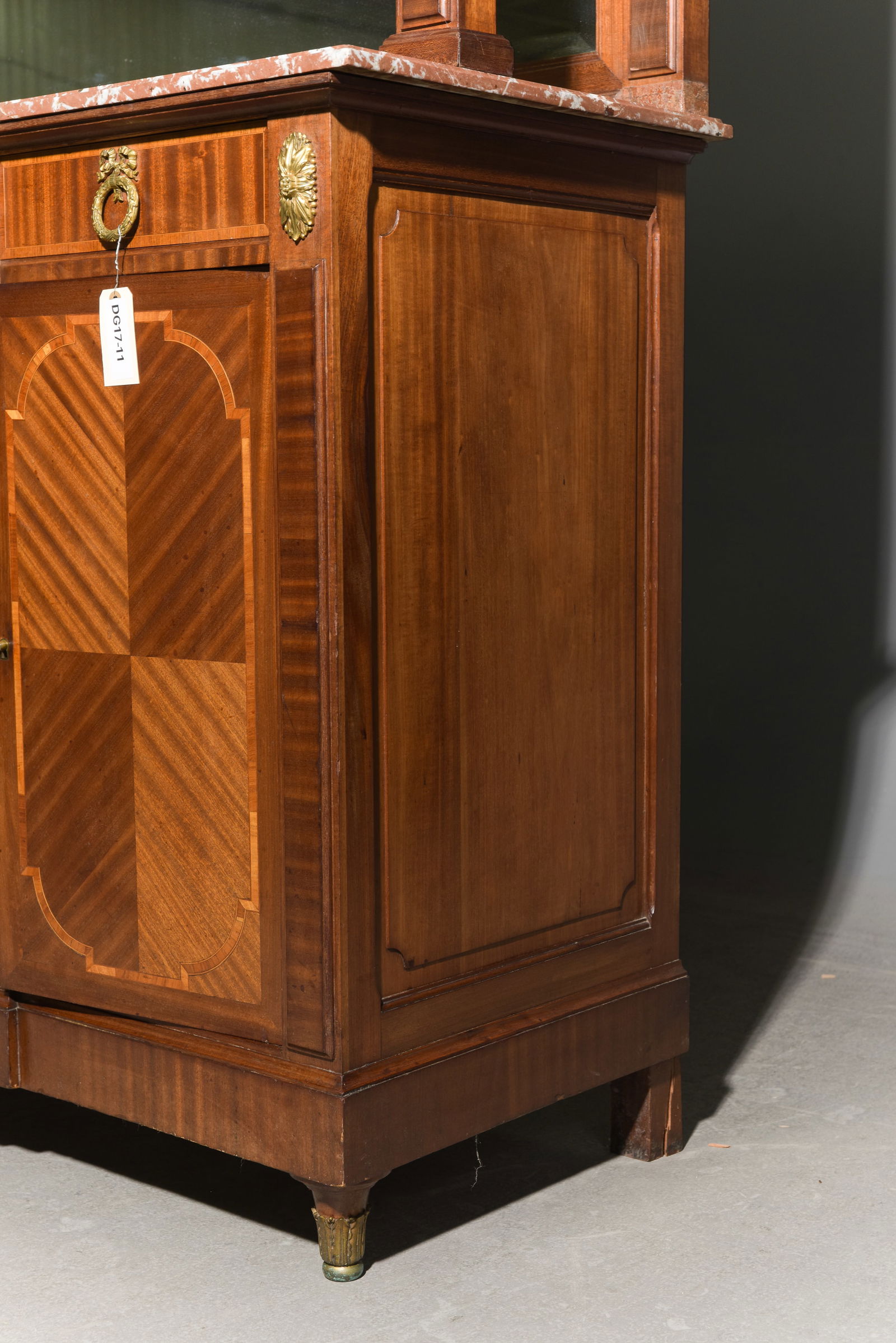 French Walnut Double Buffet with Gilded Ormolu - 7