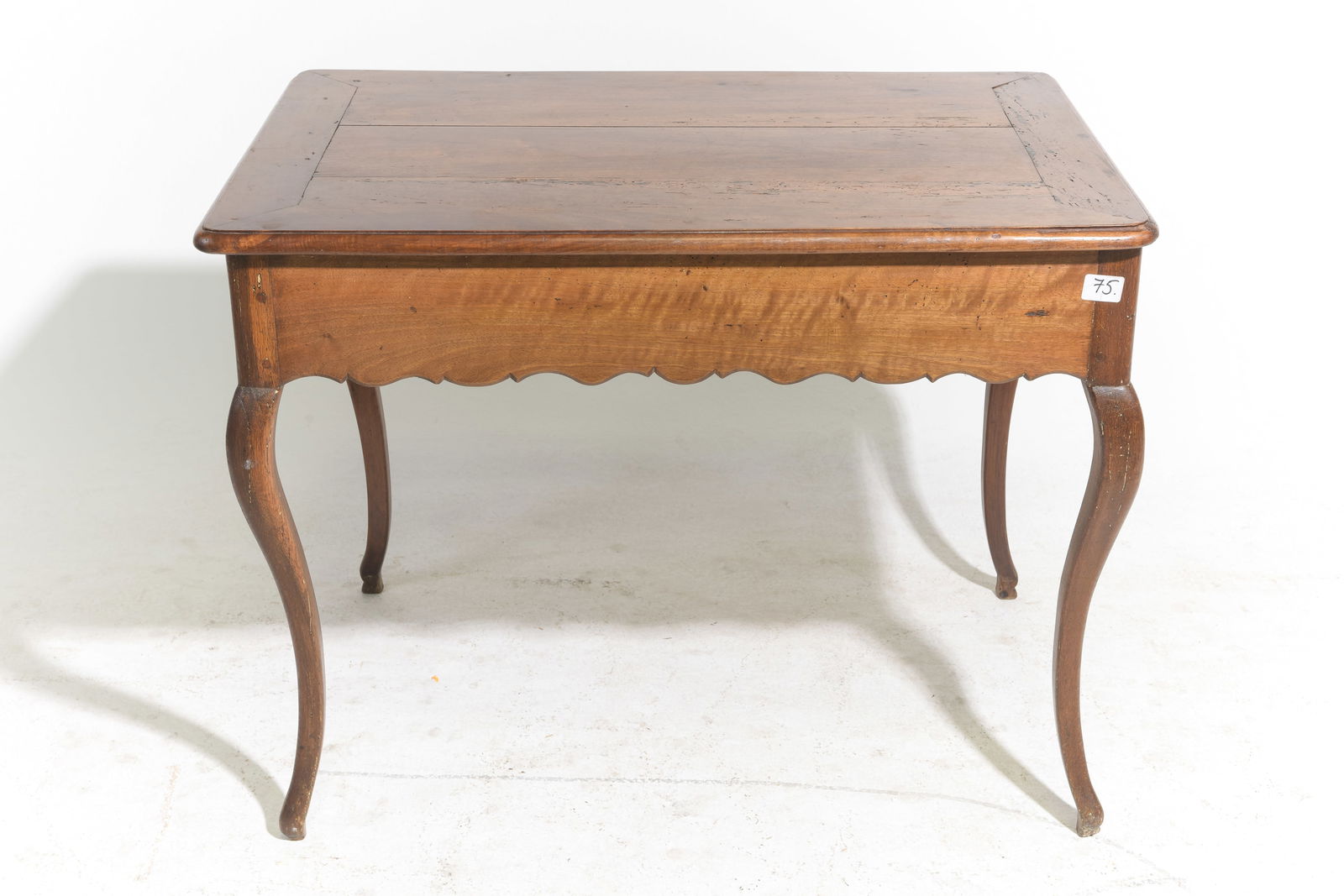 French Walnut Single Drawer Writing Table - 4