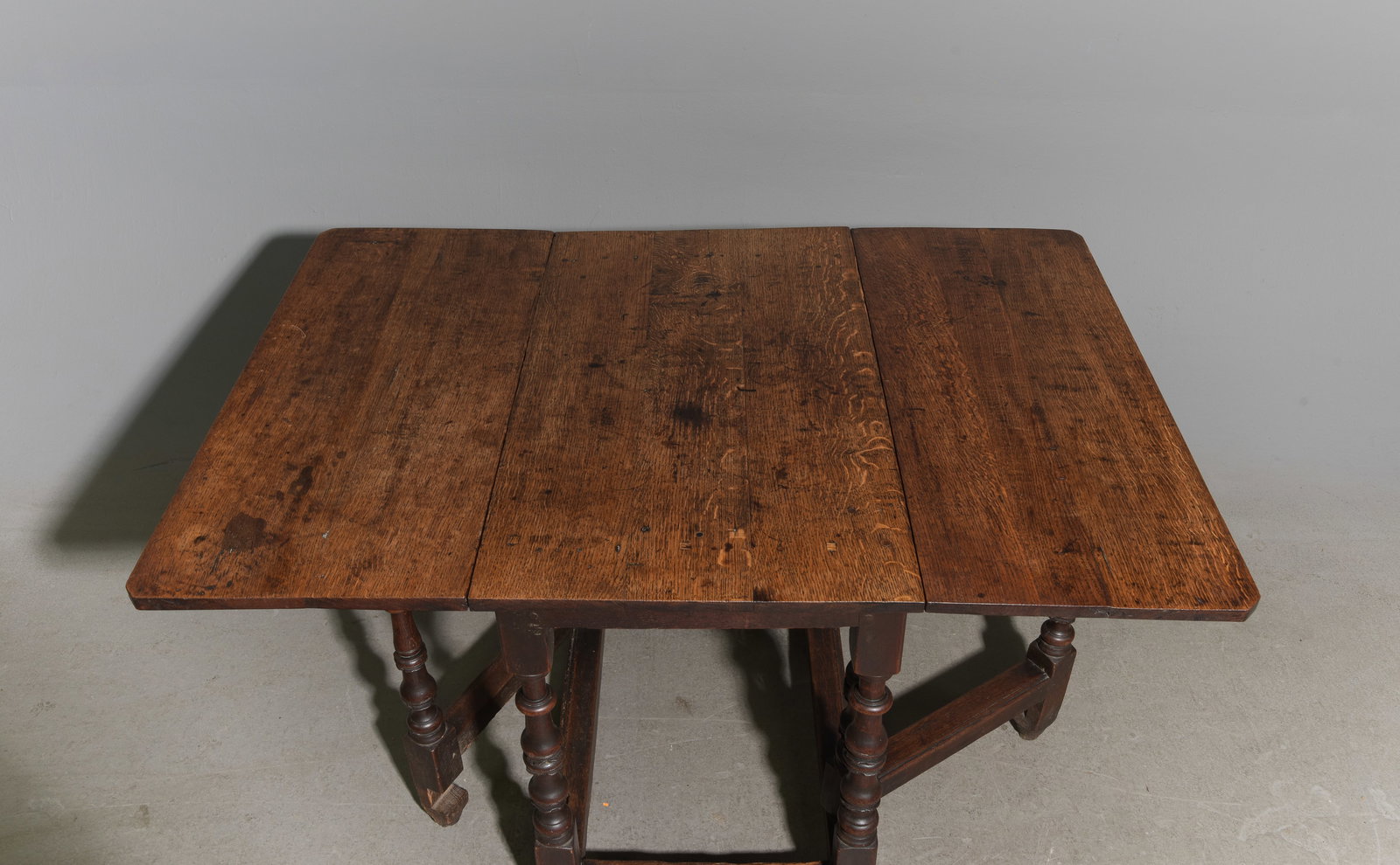 English Oak Drop Leaf Table - 3