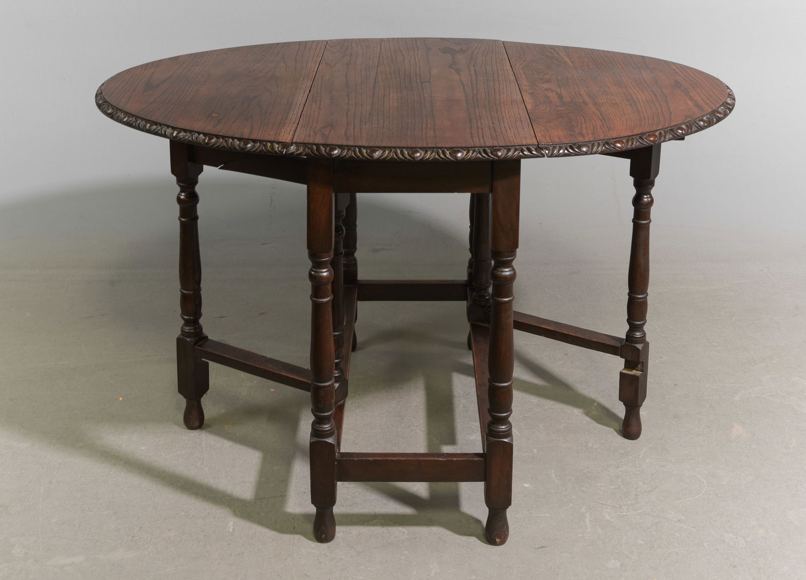 English Oak Drop Leaf Table - 2
