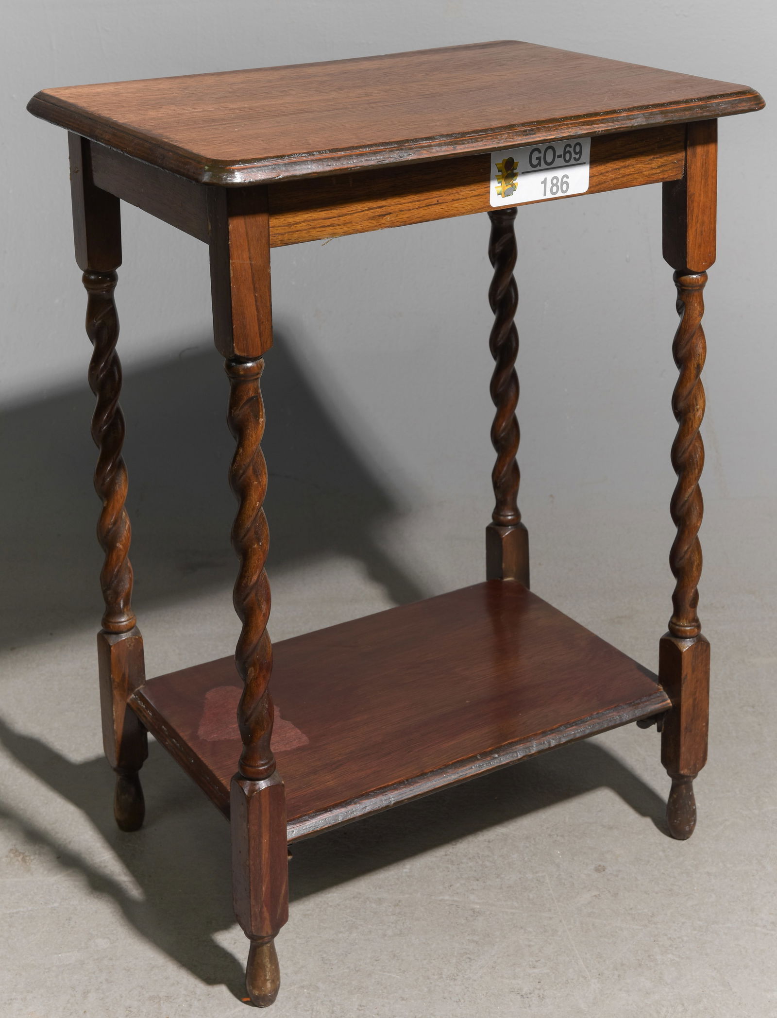 English Oak Barley Twist Occasional Table #2 (1 of 3)