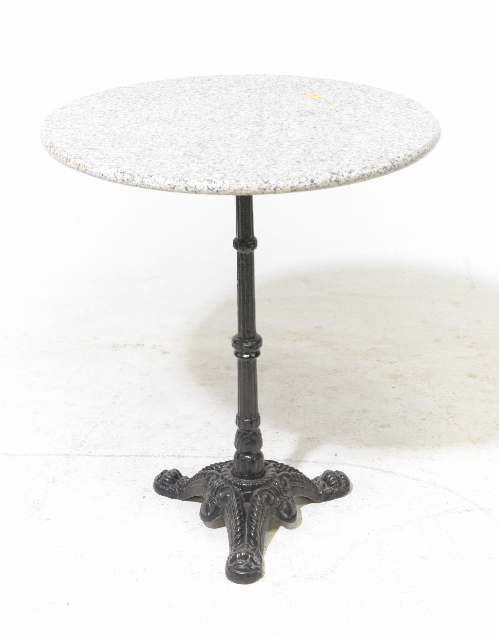 French Iron Base Pub / Bistro Table: French Iron Base Pub / Bistro Table - 27.75 in tall x 23.5 in diameter