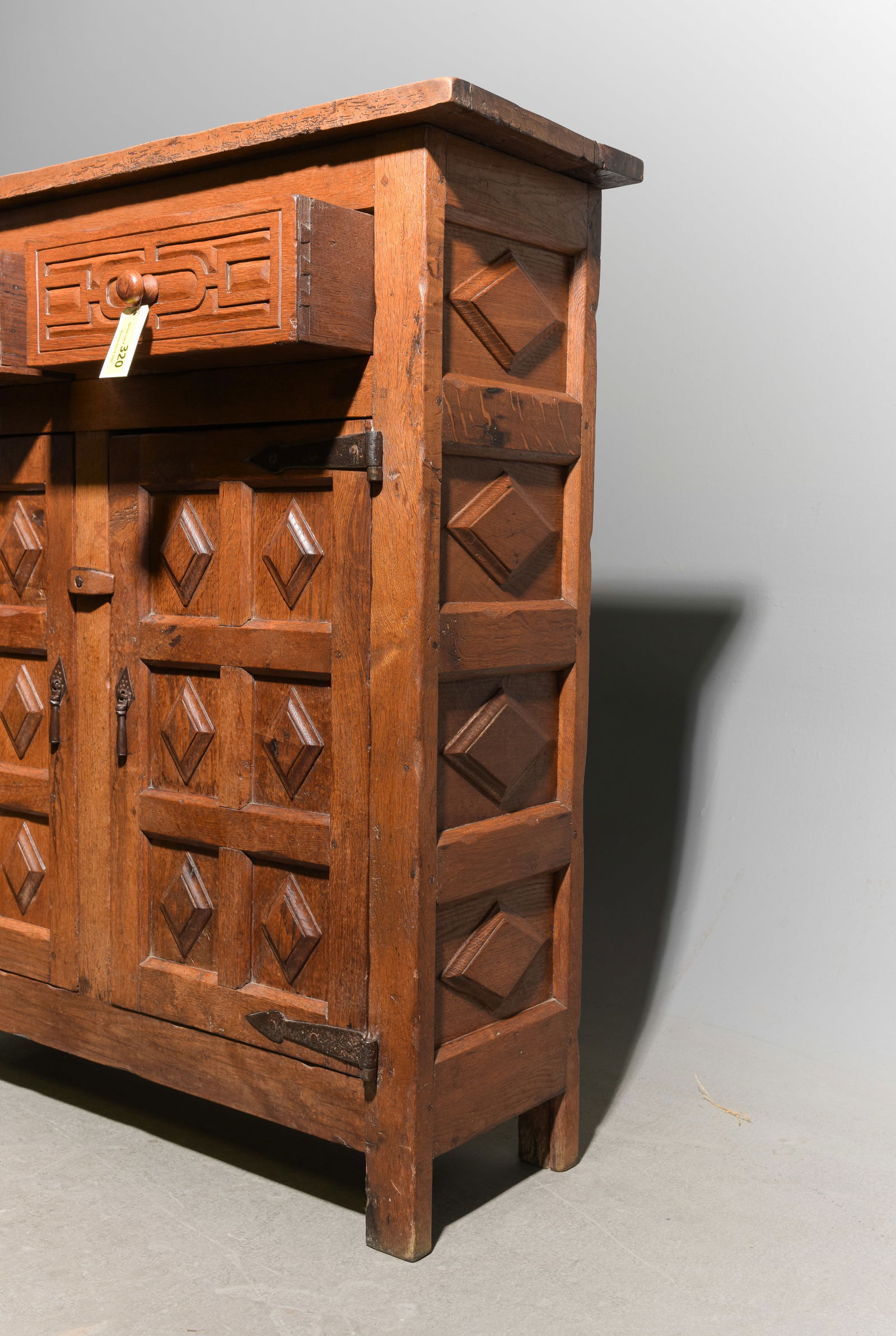 Louis XIII Style Oak Buffet - 4