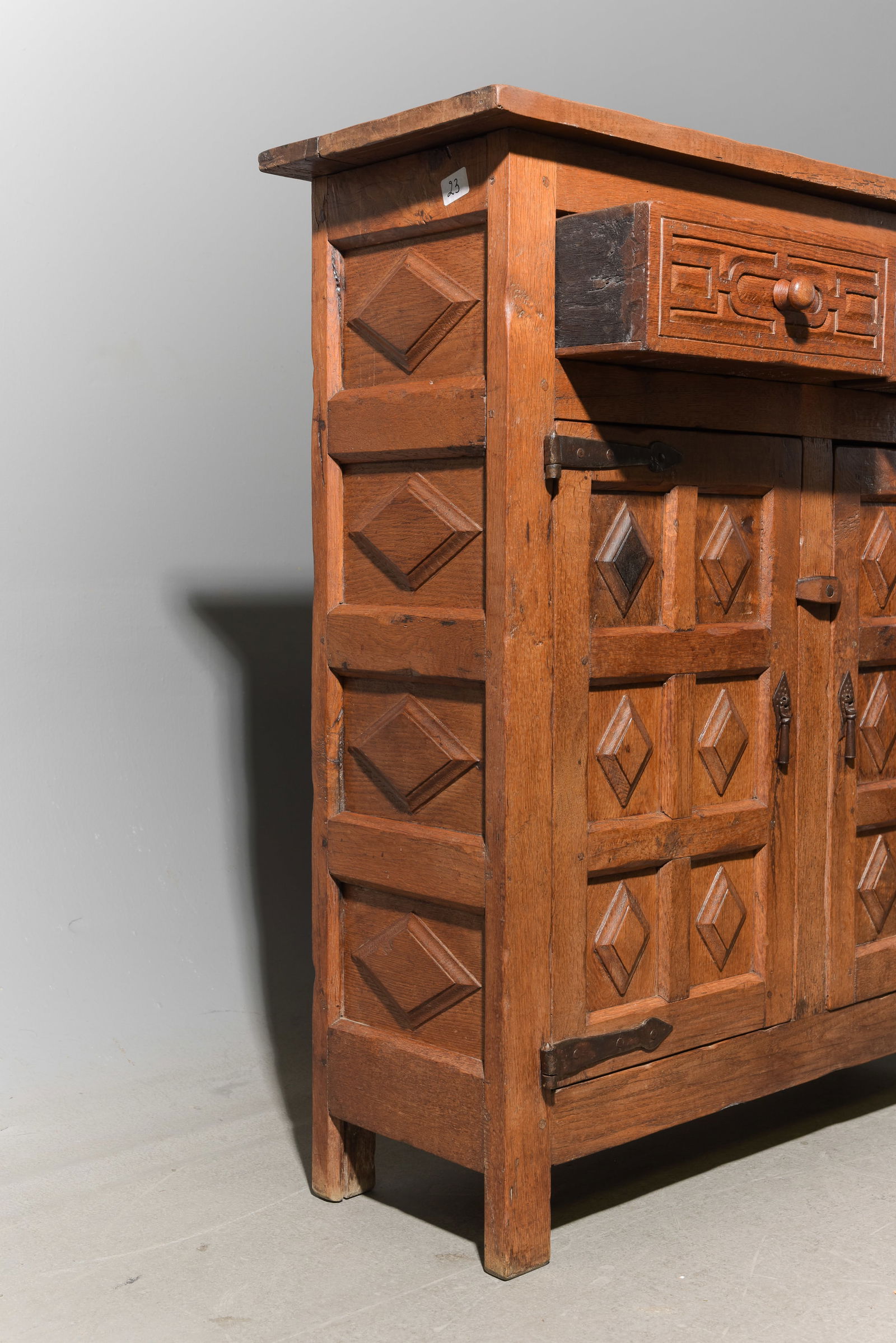 Louis XIII Style Oak Buffet - 5