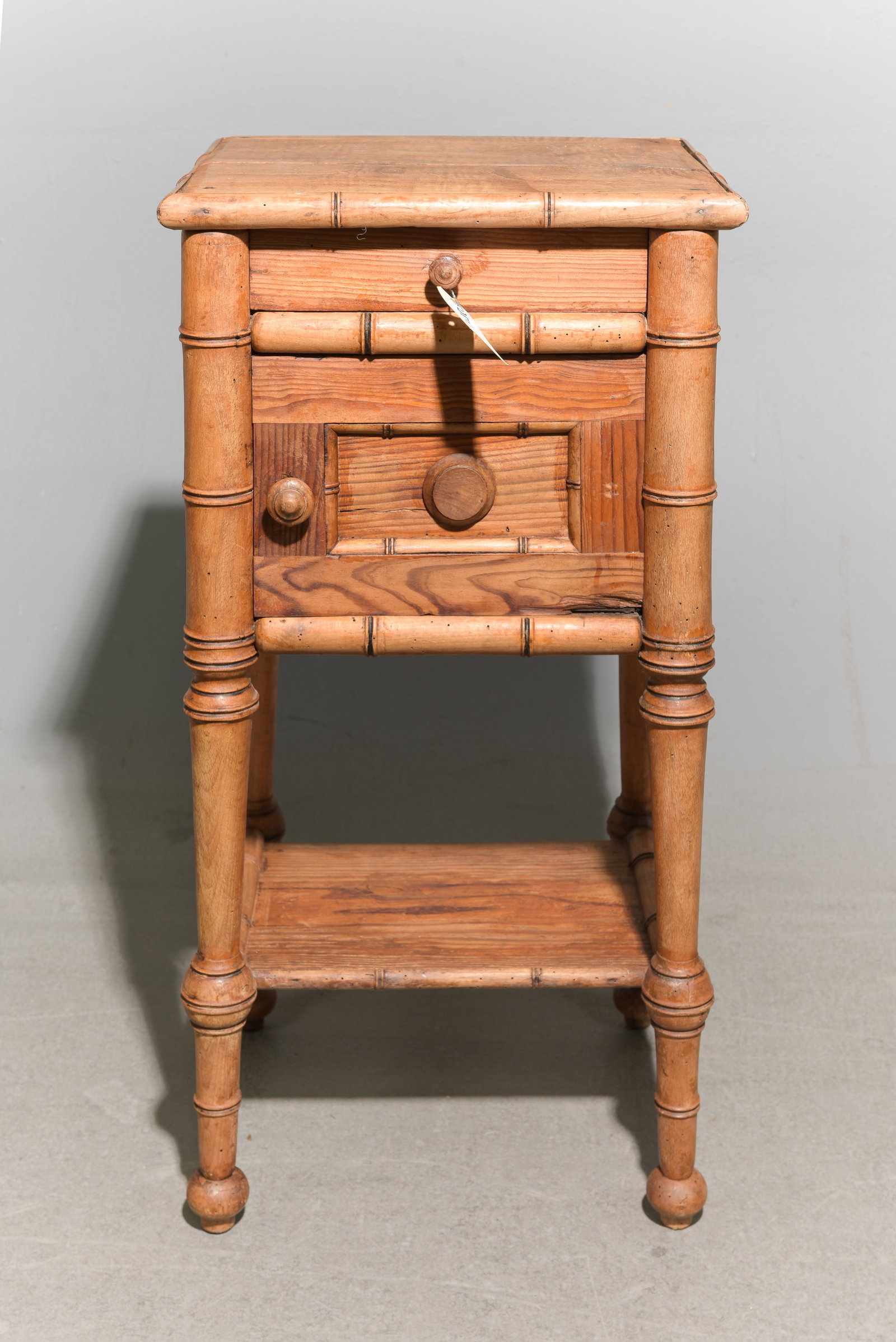 Faux Bamboo Nightstand: Faux Bamboo Nightstand - 30 in tall x 15.5 x 13.5