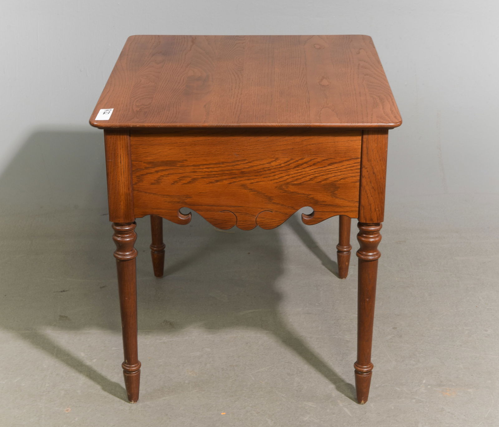 Georgian Style Oak End Table - 4