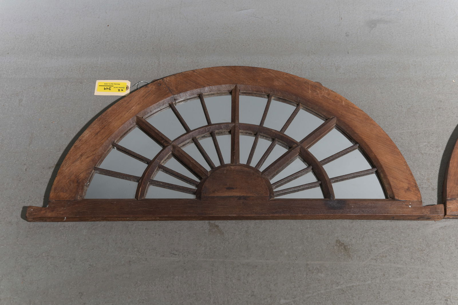 2 Assorted Arched Window Mirrors - 2