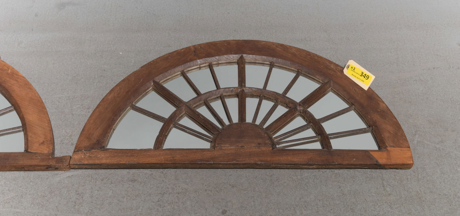 2 Assorted Arched Window Mirrors - 3