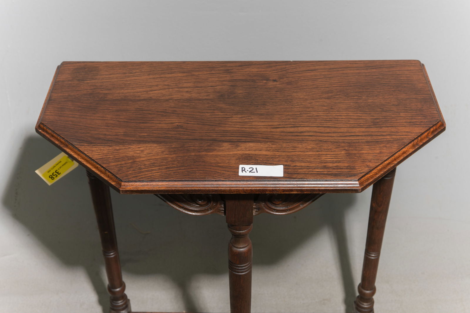 Oak Demilune Console / Hall Table - 2