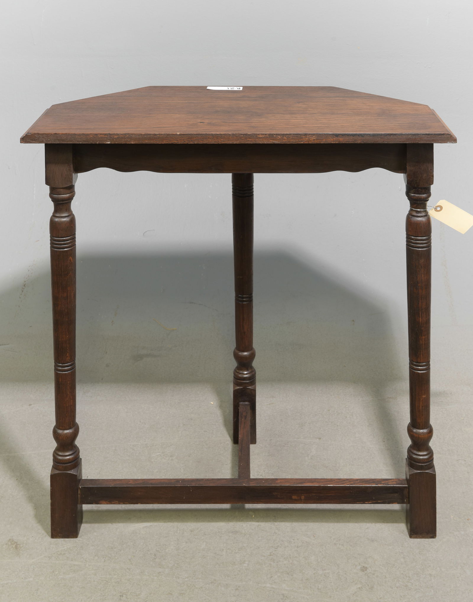 Oak Demilune Console / Hall Table - 3