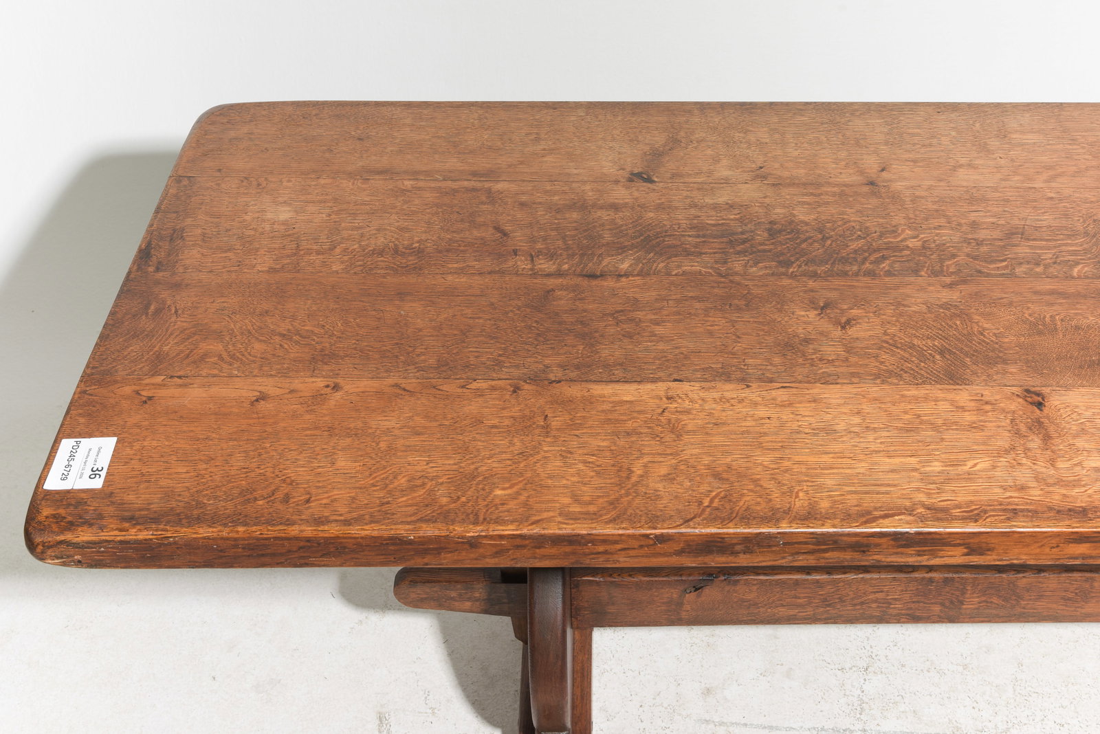 French Solid Oak Monastery Table - 2