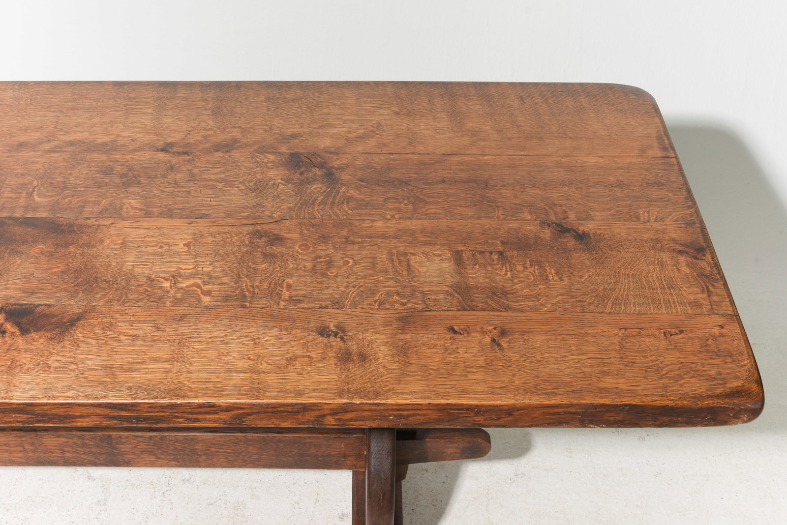 French Solid Oak Monastery Table - 3