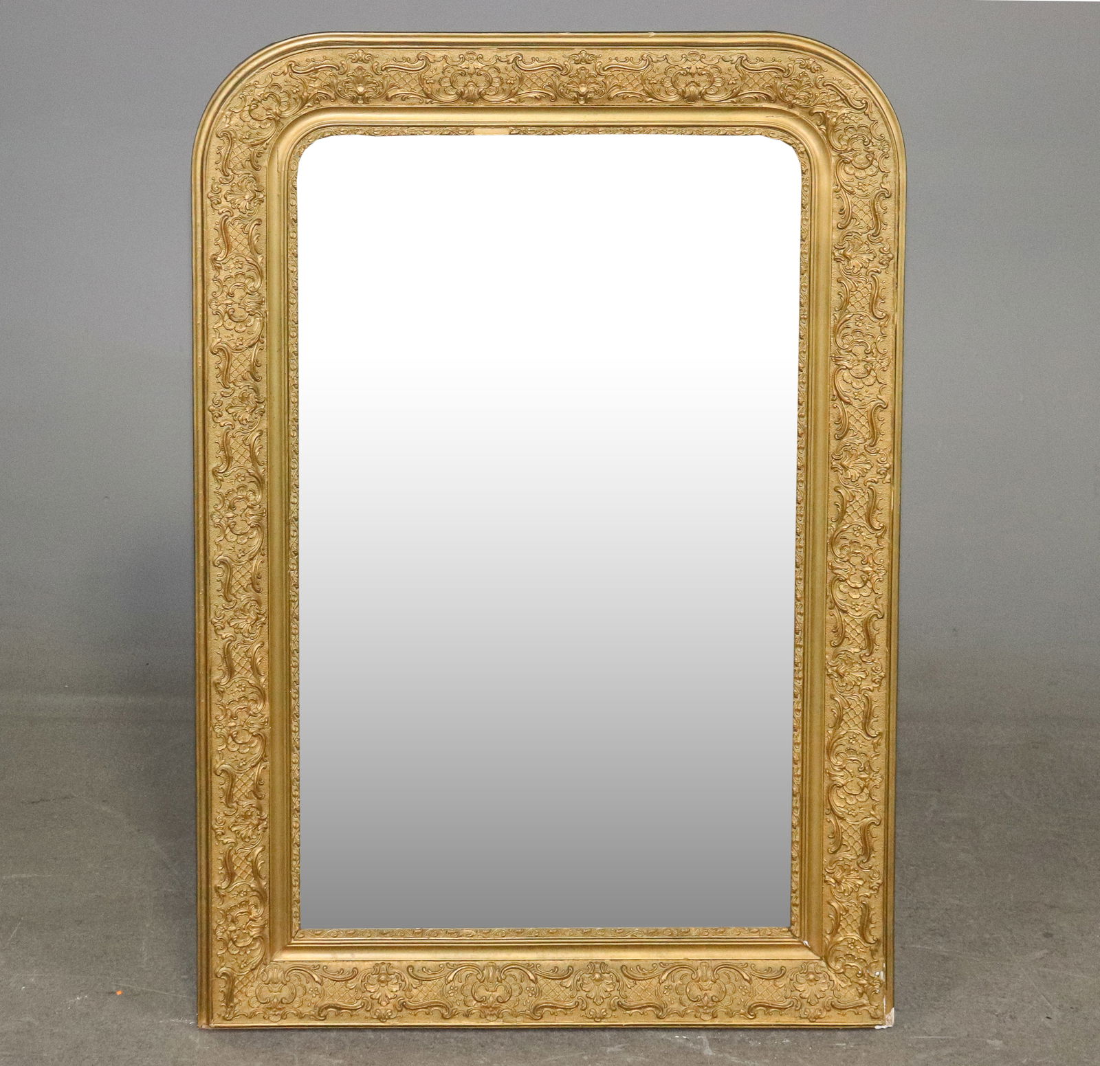 Louis Philippe Style Gold Gilt Framed Mirror (1 of 5)