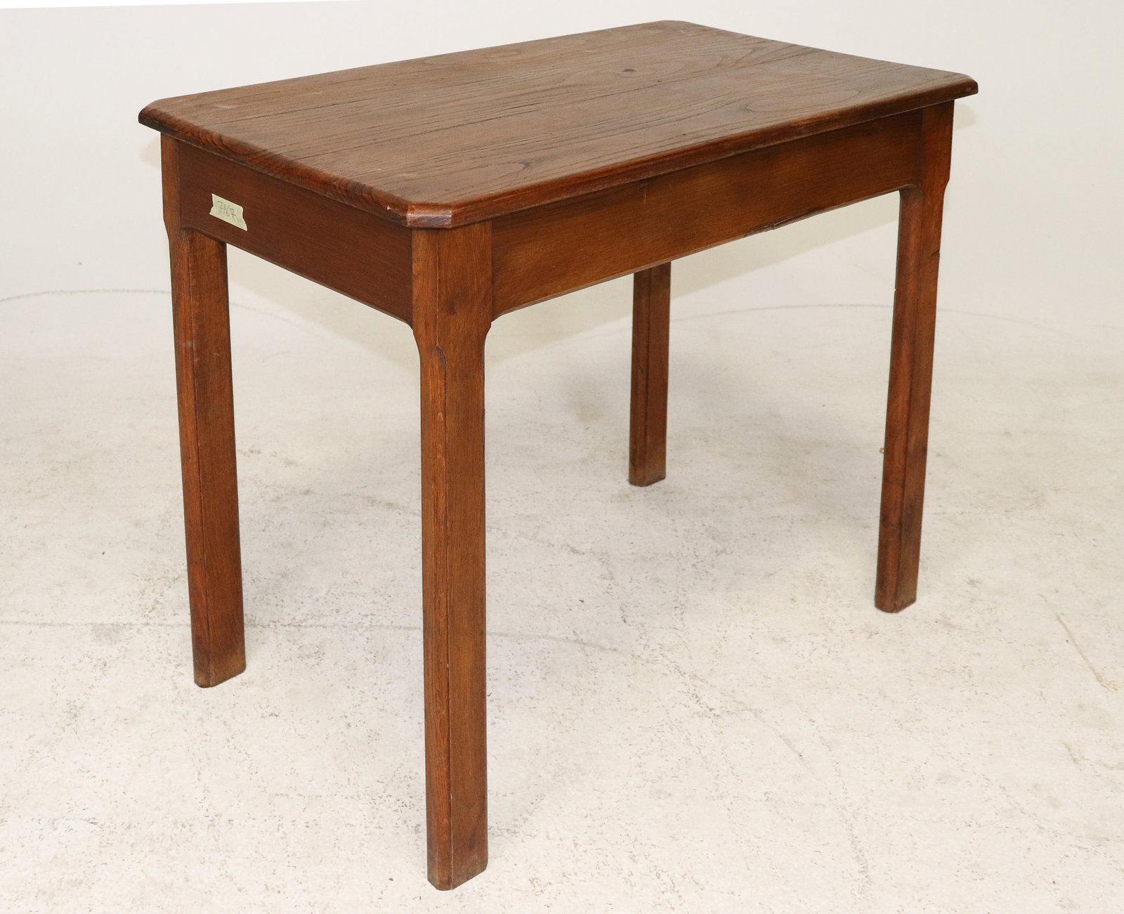 Rustic Oak Side Table with Drawer - 5