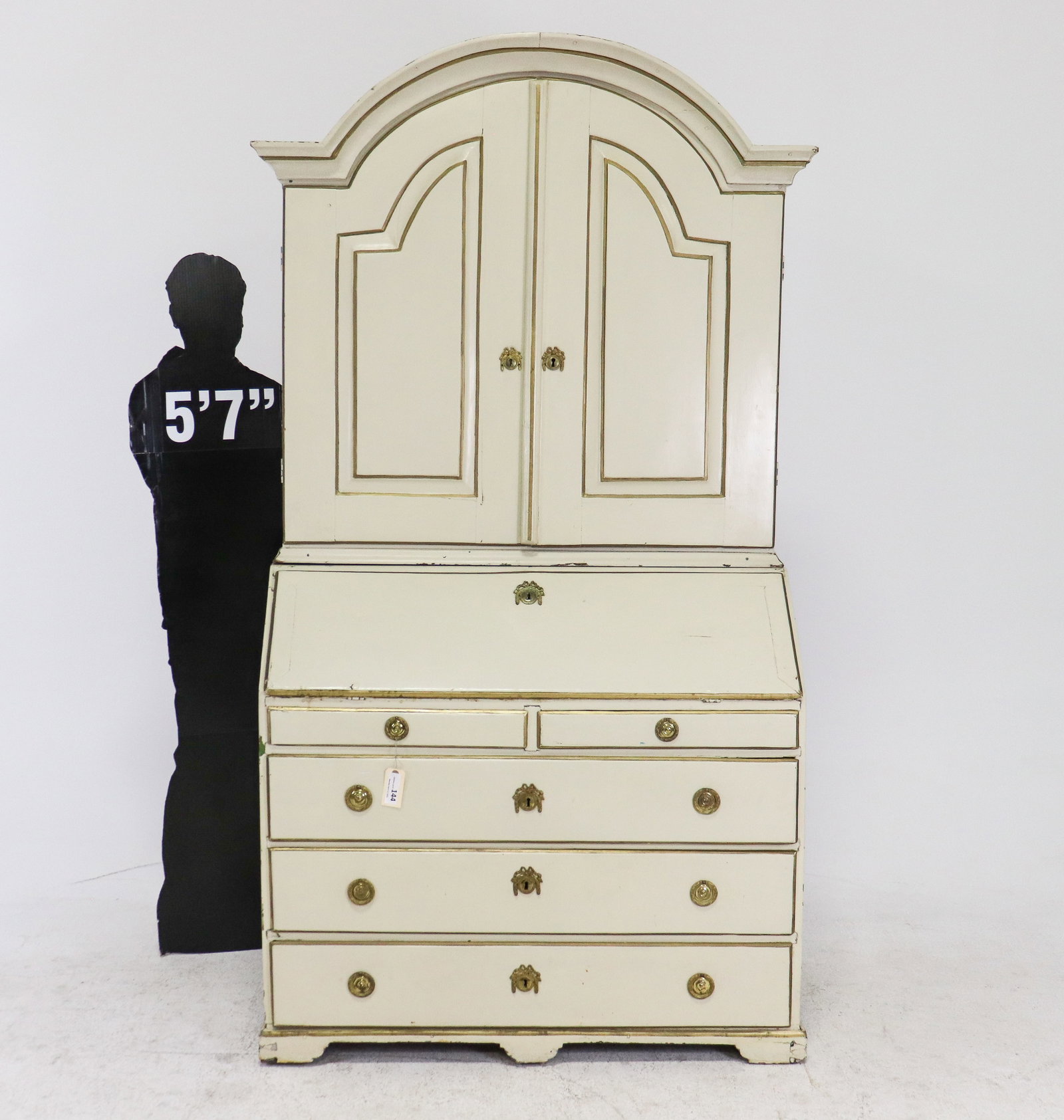 Swedish Painted Secretary Bookcase (1 of 10)