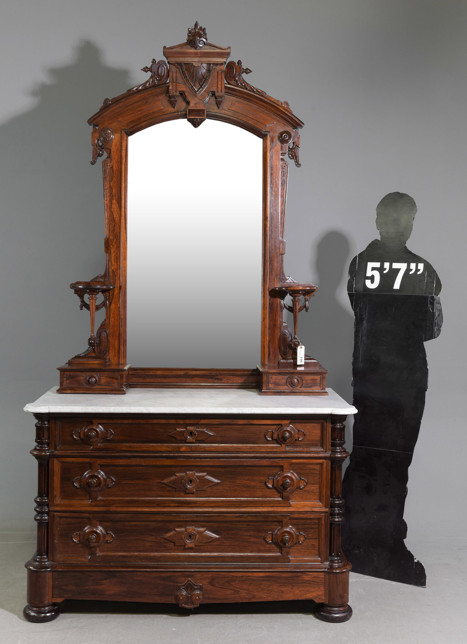 Eastlake Victorian Rosewood Dressing Chest (1 of 7)