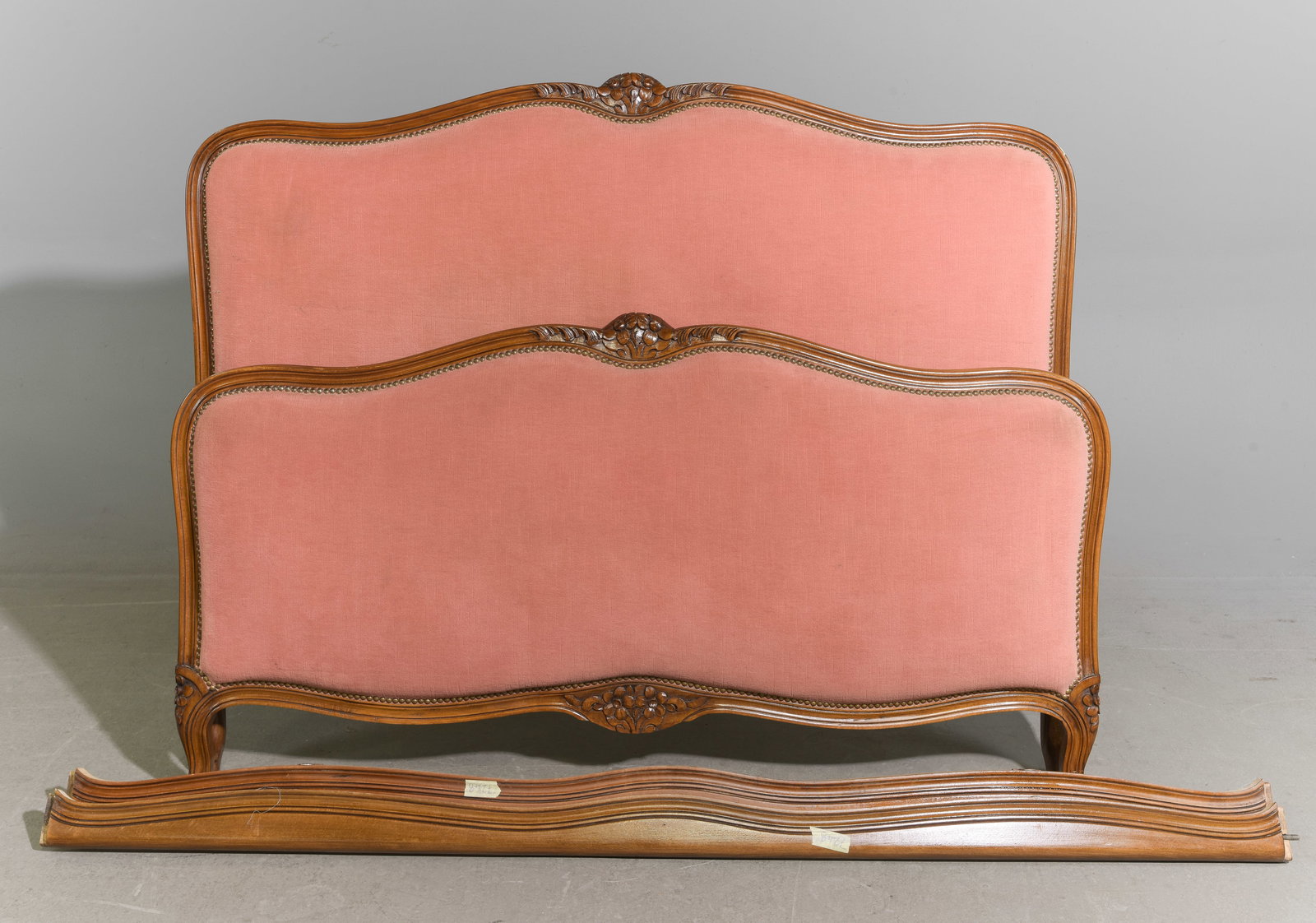Louis XV Style Upholstered Bed with Rails #2 (1 of 4)