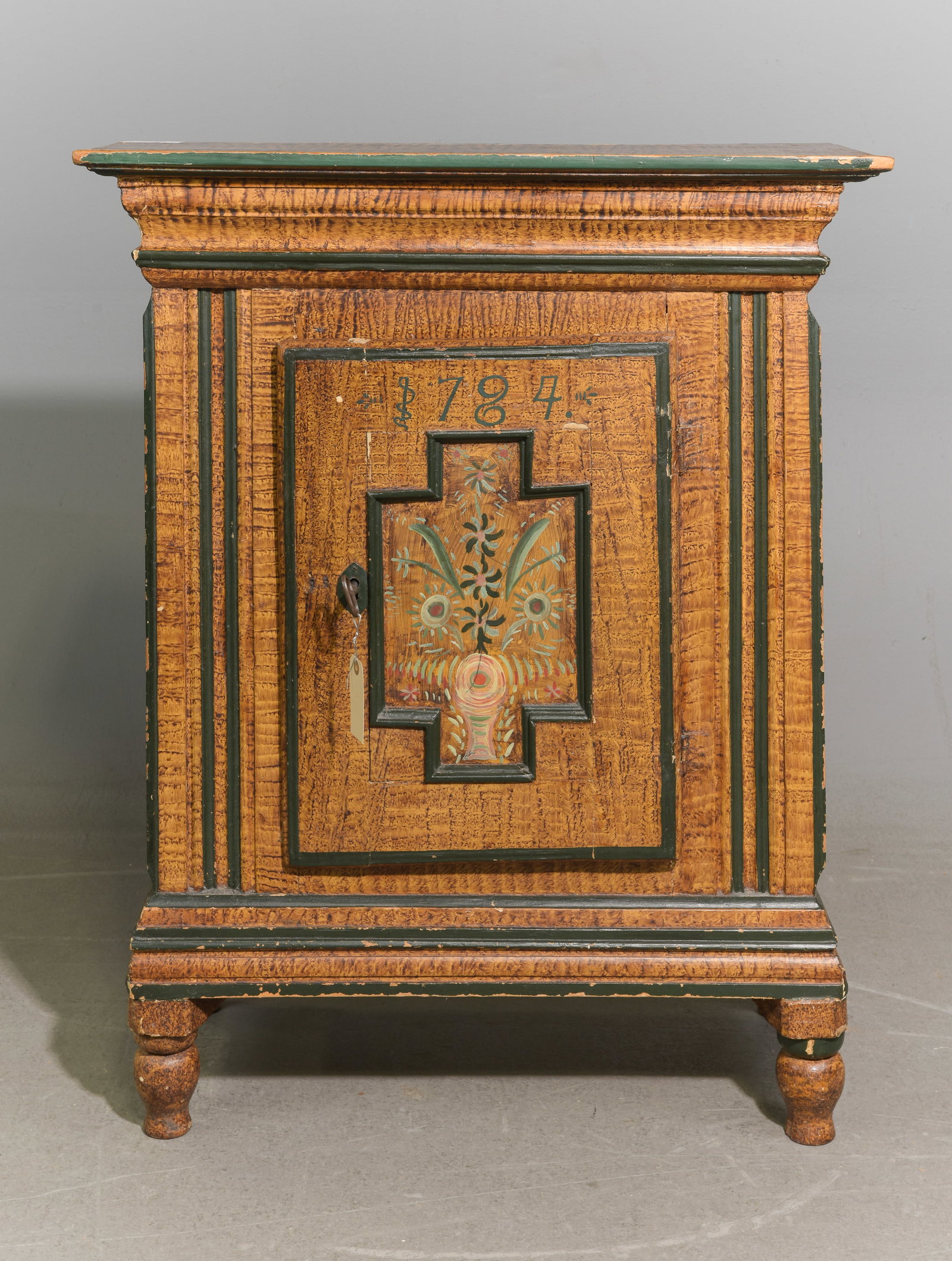 Swedish Folk Art Painted Cupboard / Jam Cabinet (1 of 6)