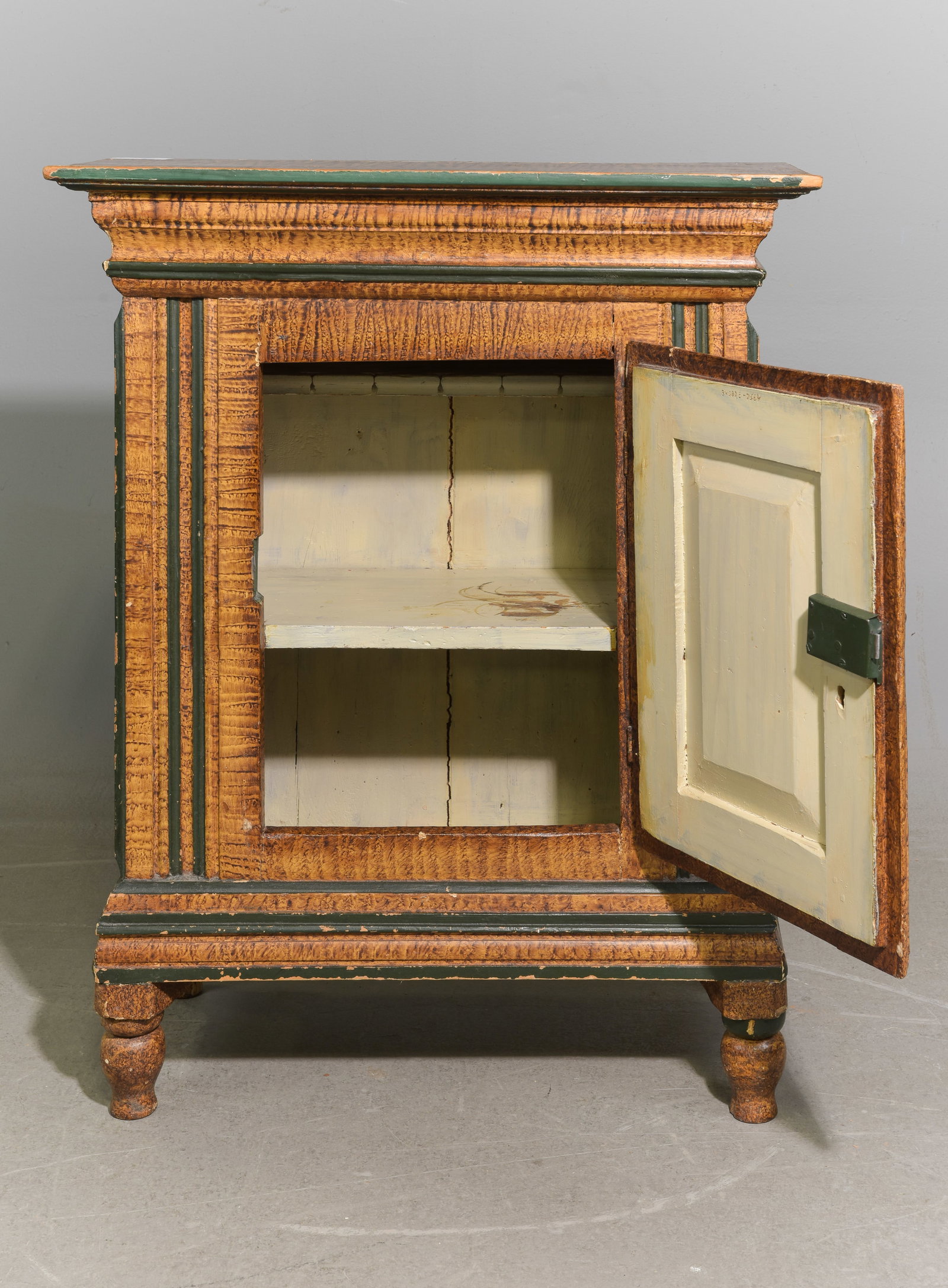 Swedish Folk Art Painted Cupboard / Jam Cabinet: Swedish Folk Art Painted Cupboard / Jam Cabinet - 39.5 in tall x 32 x 15.75