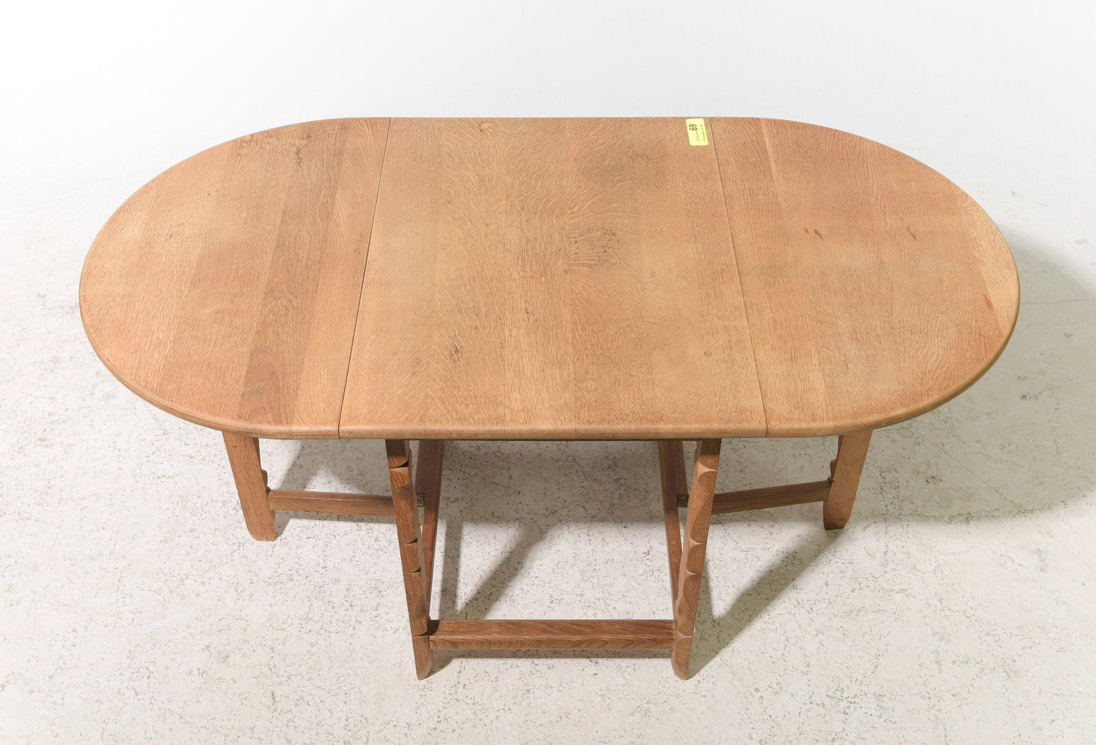 Danish Oak Low Drop Leaf Table - 3