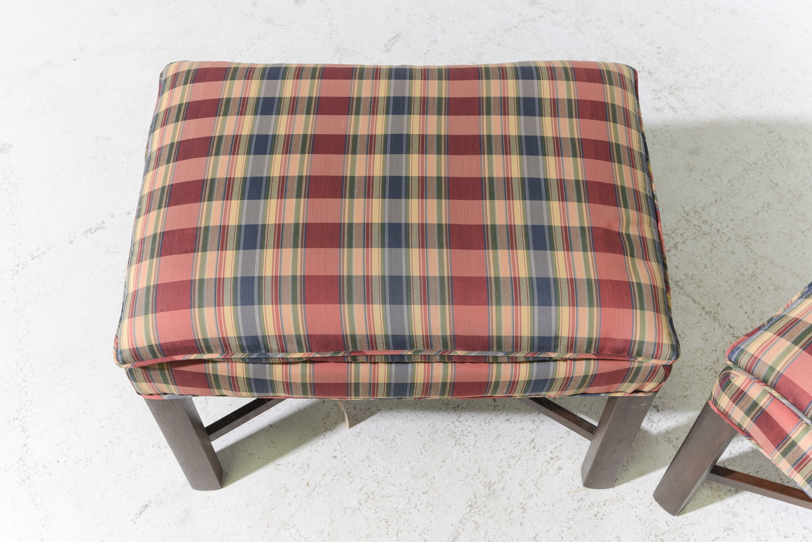 2 Upholstered Stools / Ottomans - 2