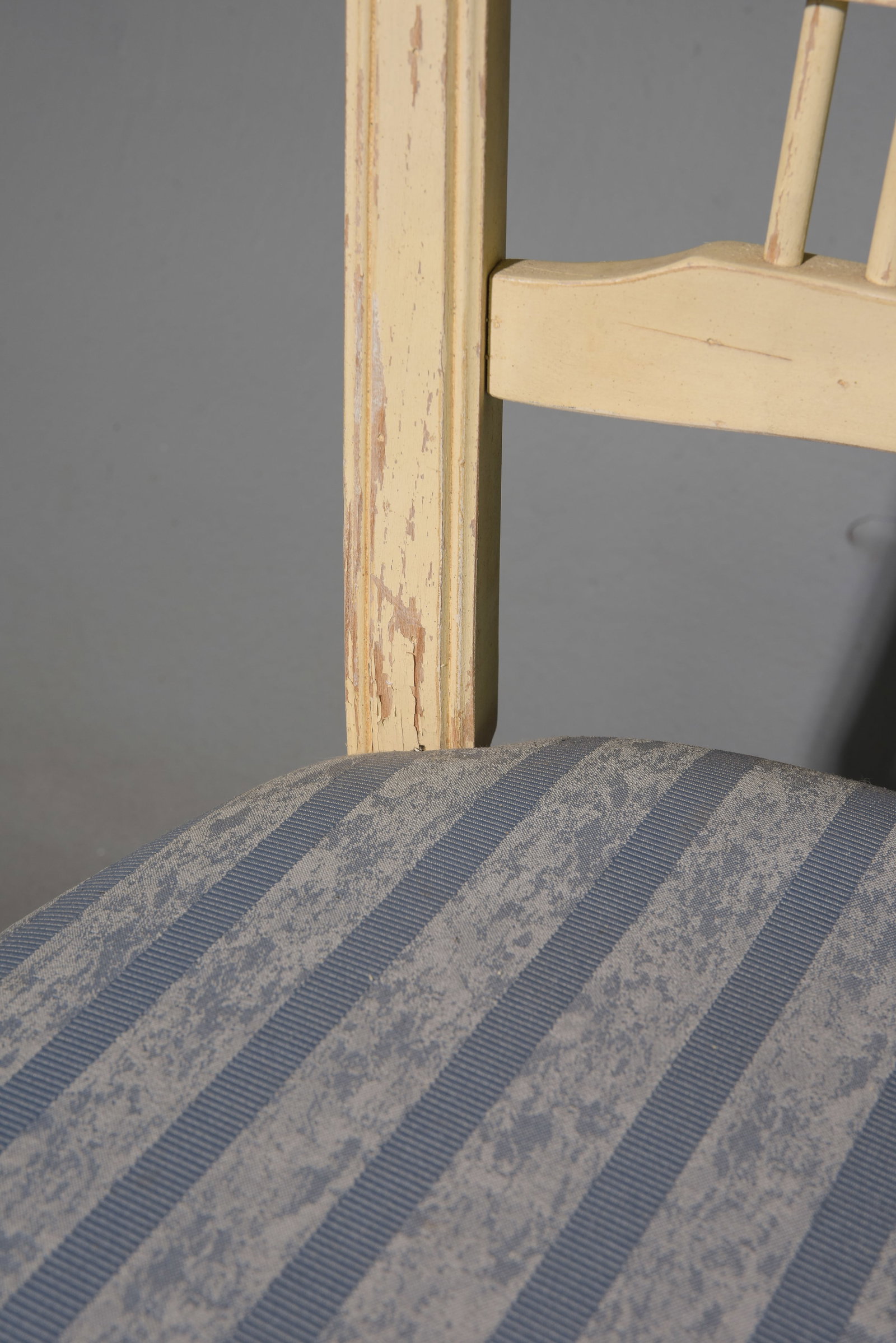 Two Painted "Wheat" Back Dining Chairs - 5