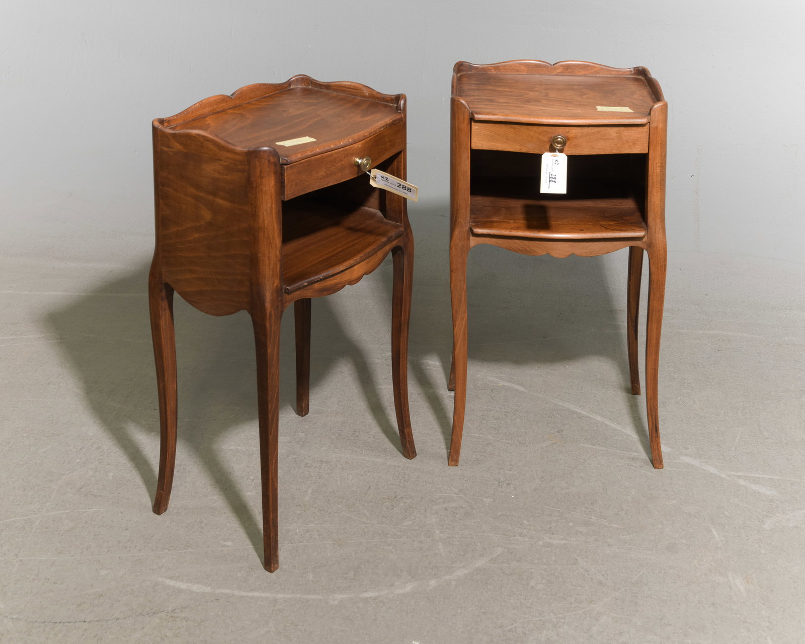 Pair Of Louis XV Style Nightstands #1: Pair Of French Louis XV Style Nightstands - 26 in tall x 14 x 11