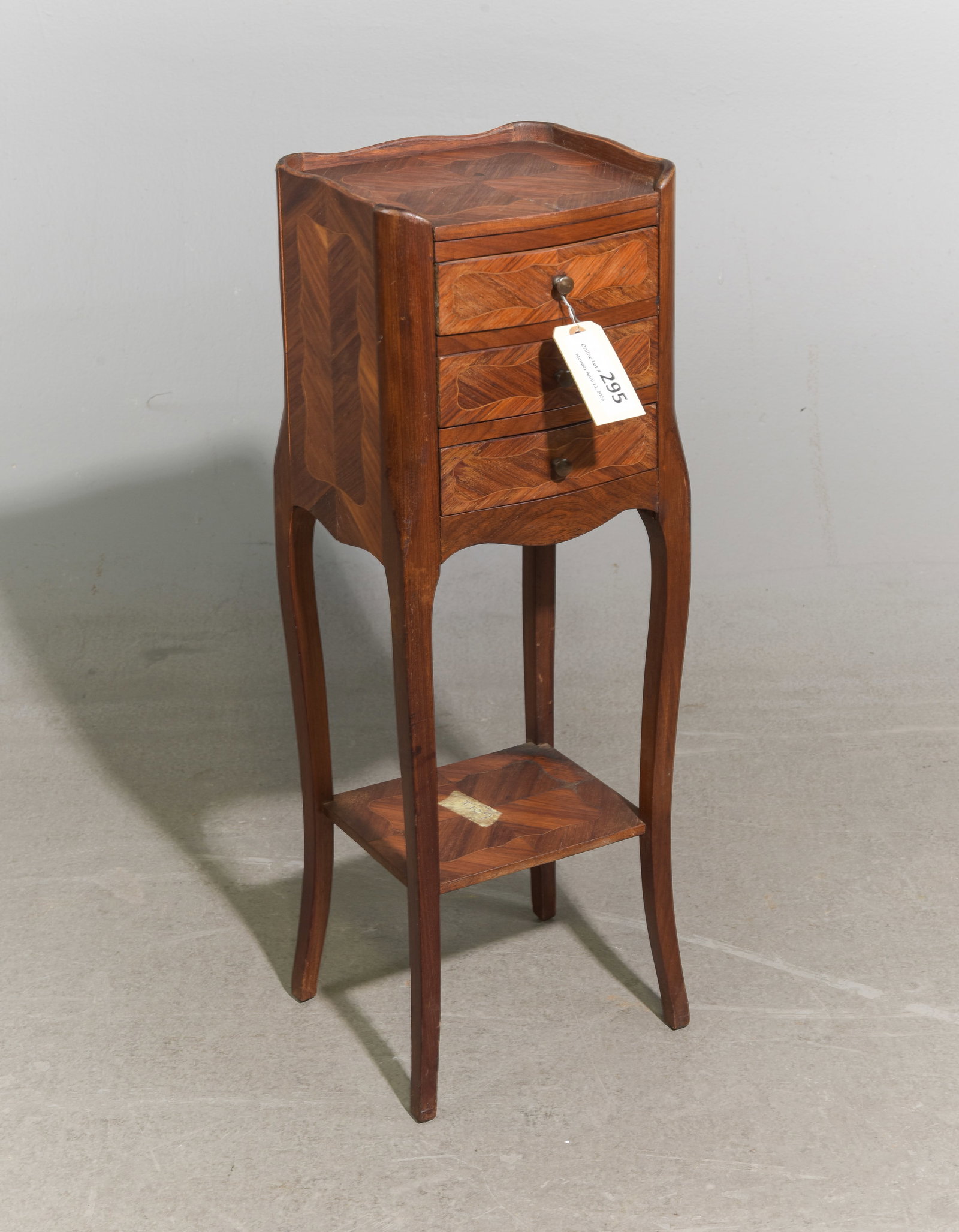 Louis XV Style Narrow 3 Drawer Pot Cupboard (1 of 3)