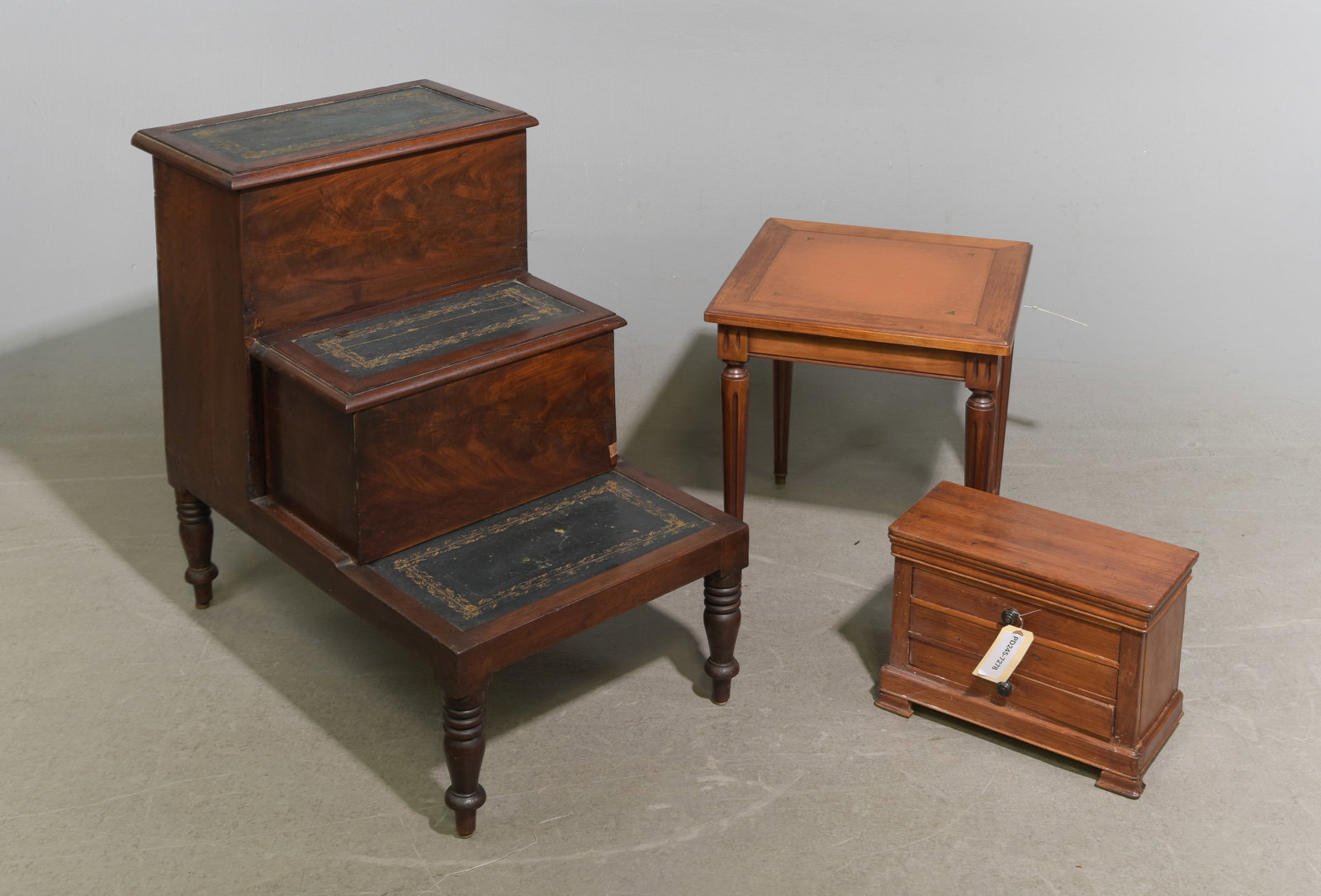 3pcs - French Library Steps, Side Table & Chest (1 of 6)