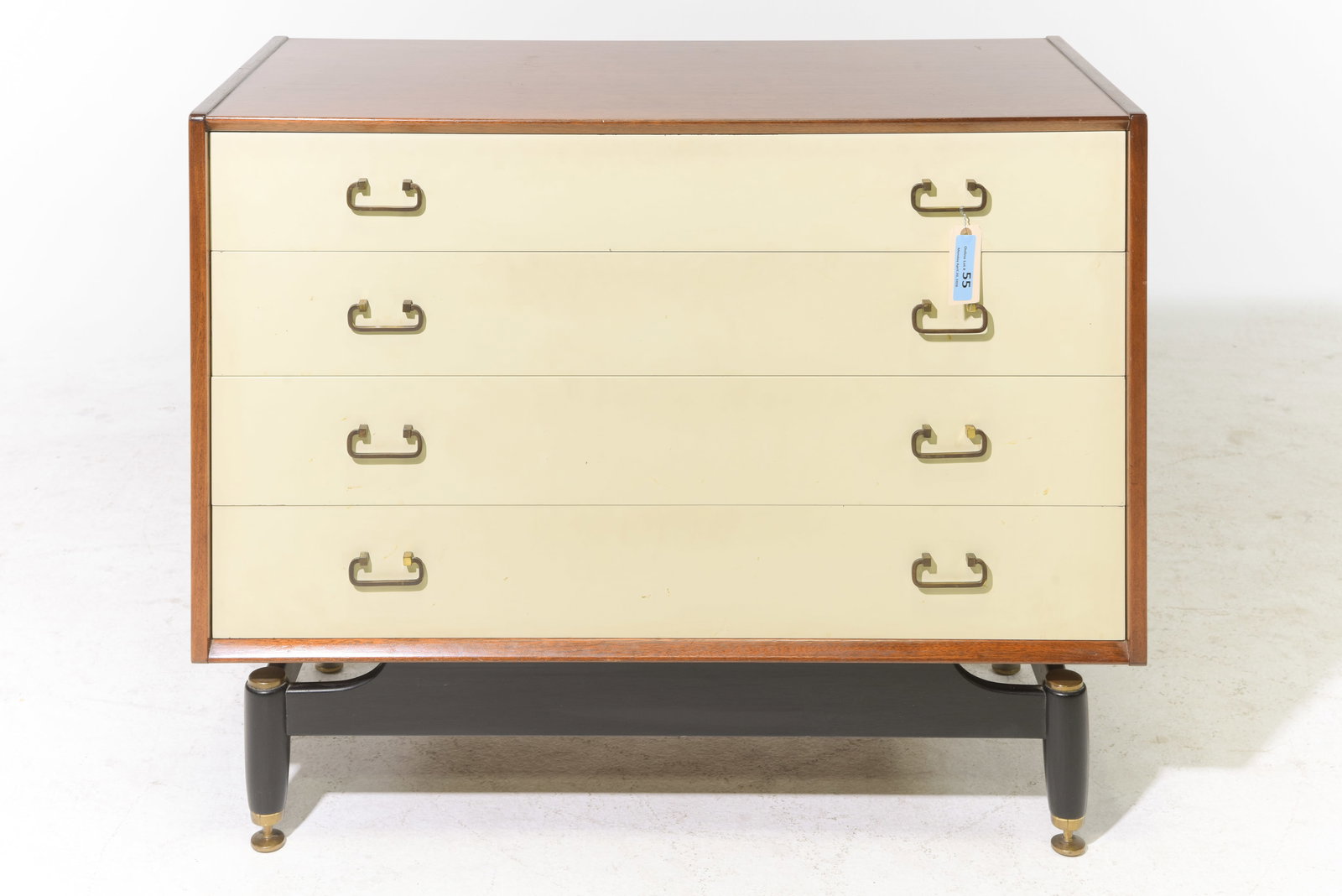 G-Plan Black and Tola Mid Century Modern Chest (1 of 4)