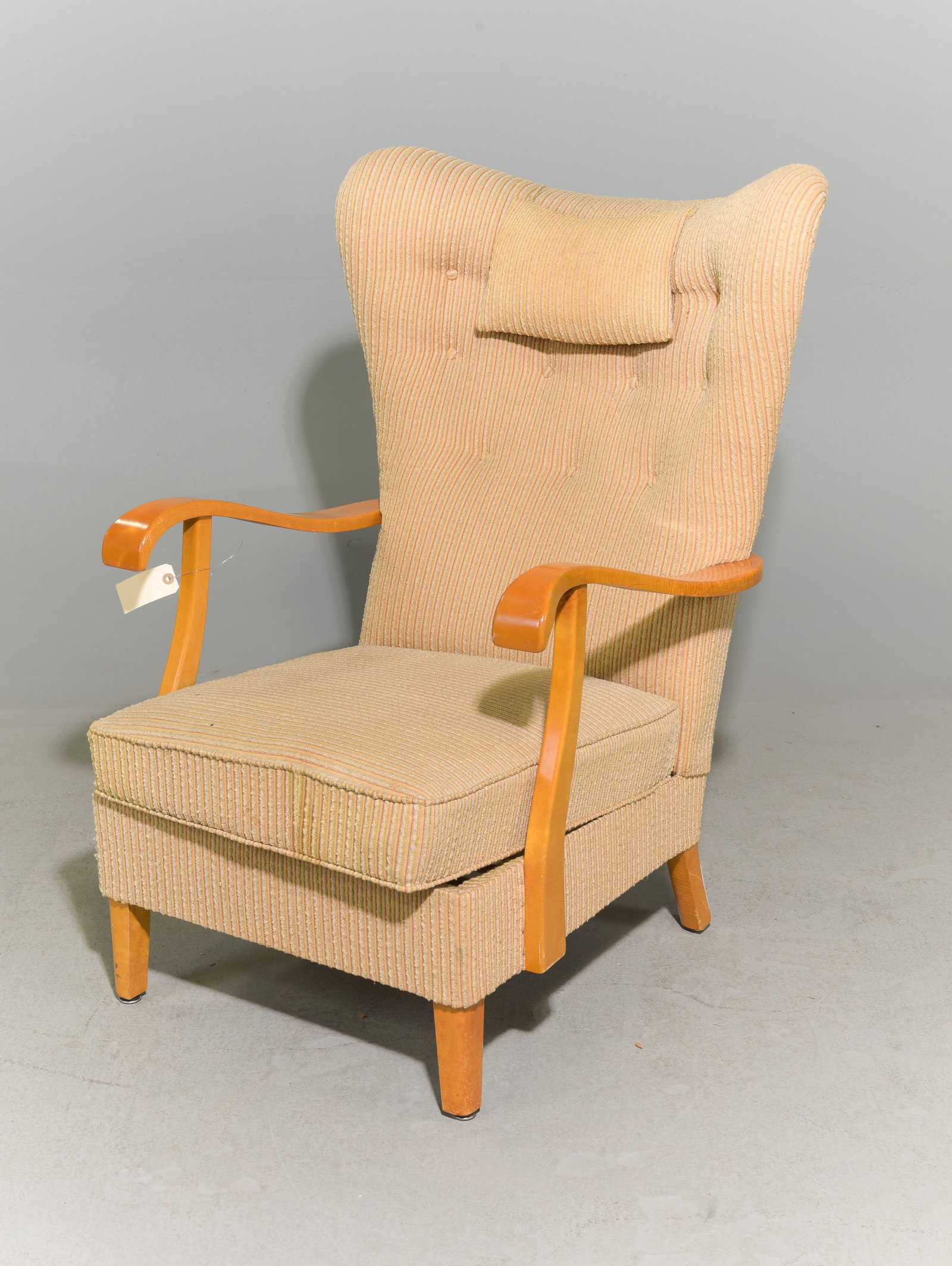 Swedish Tufted Wing Back Arm Chair (1 of 4)