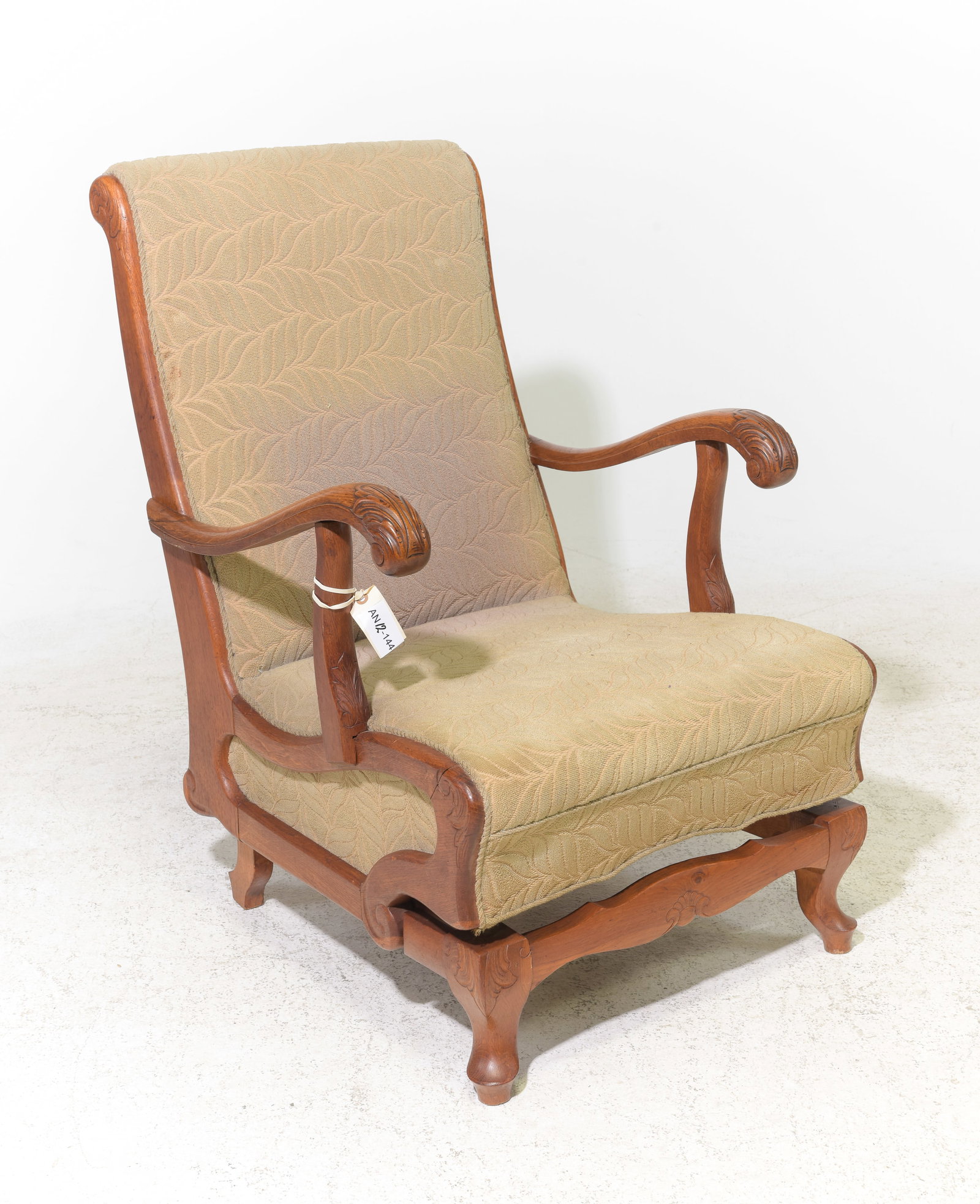 Danish Upholstered Oak Arm Chair (1 of 5)