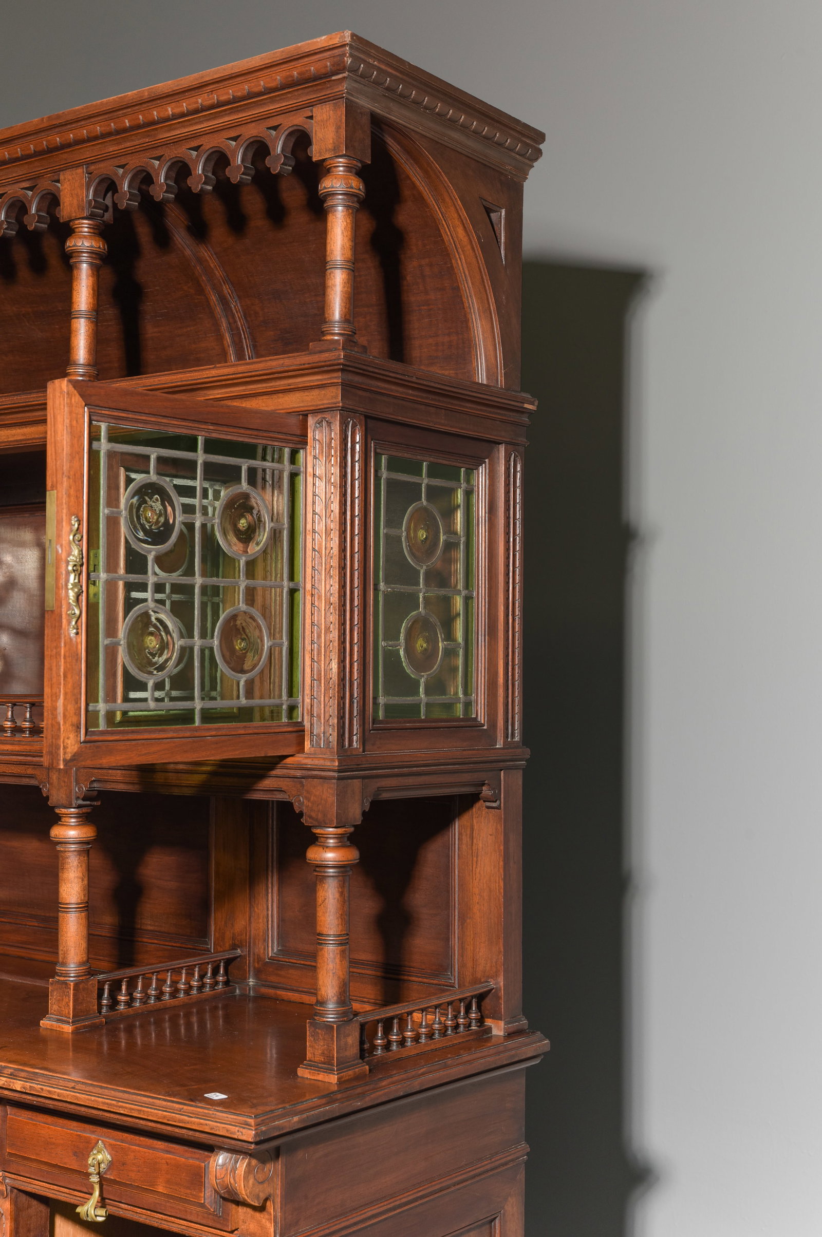 Henri II Style Walnut Buffet / Server - 3