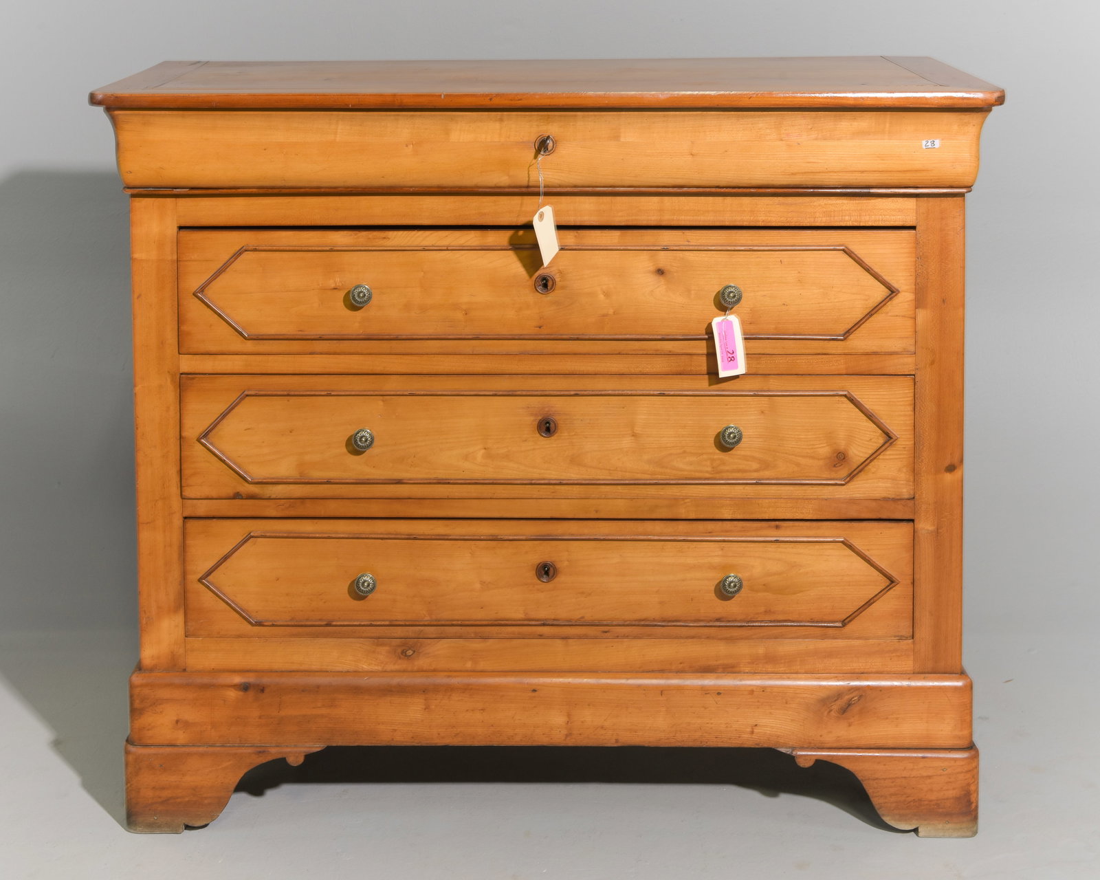 Louis Philippe Style Cherry Four Drawer Chest (1 of 5)