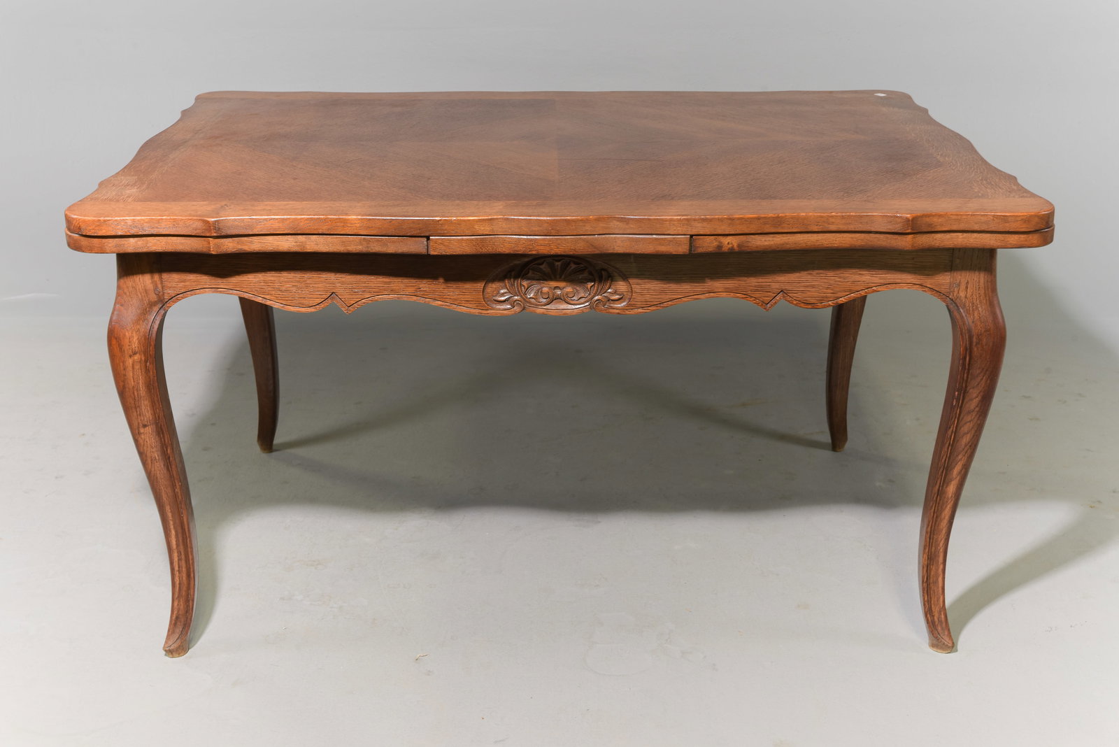 Louis XV Style Oak Draw Leaf Dining Table (1 of 5)