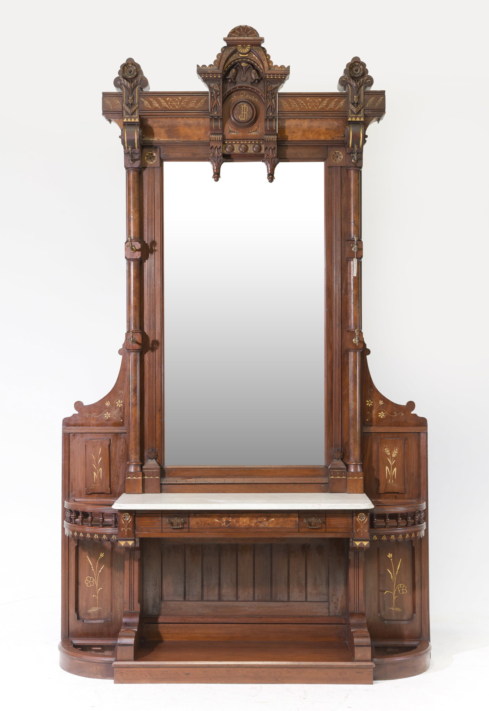 Renaissance Revival / Eastlake Victorian Hall Stand (1 of 5)
