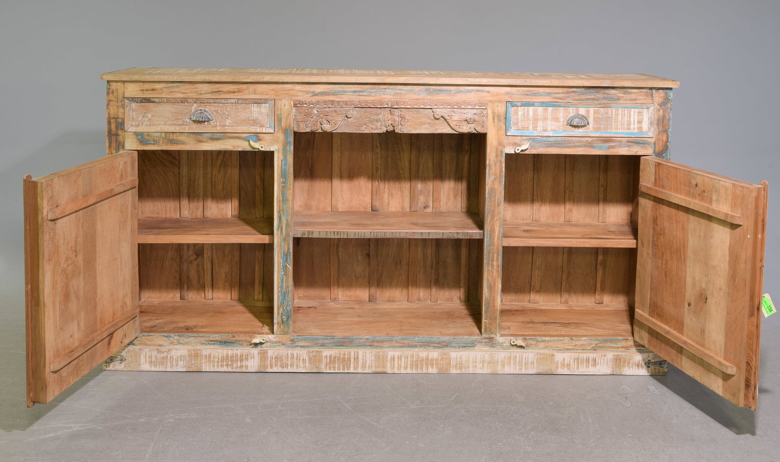 Heavy Painted Rustic Sideboard - 2