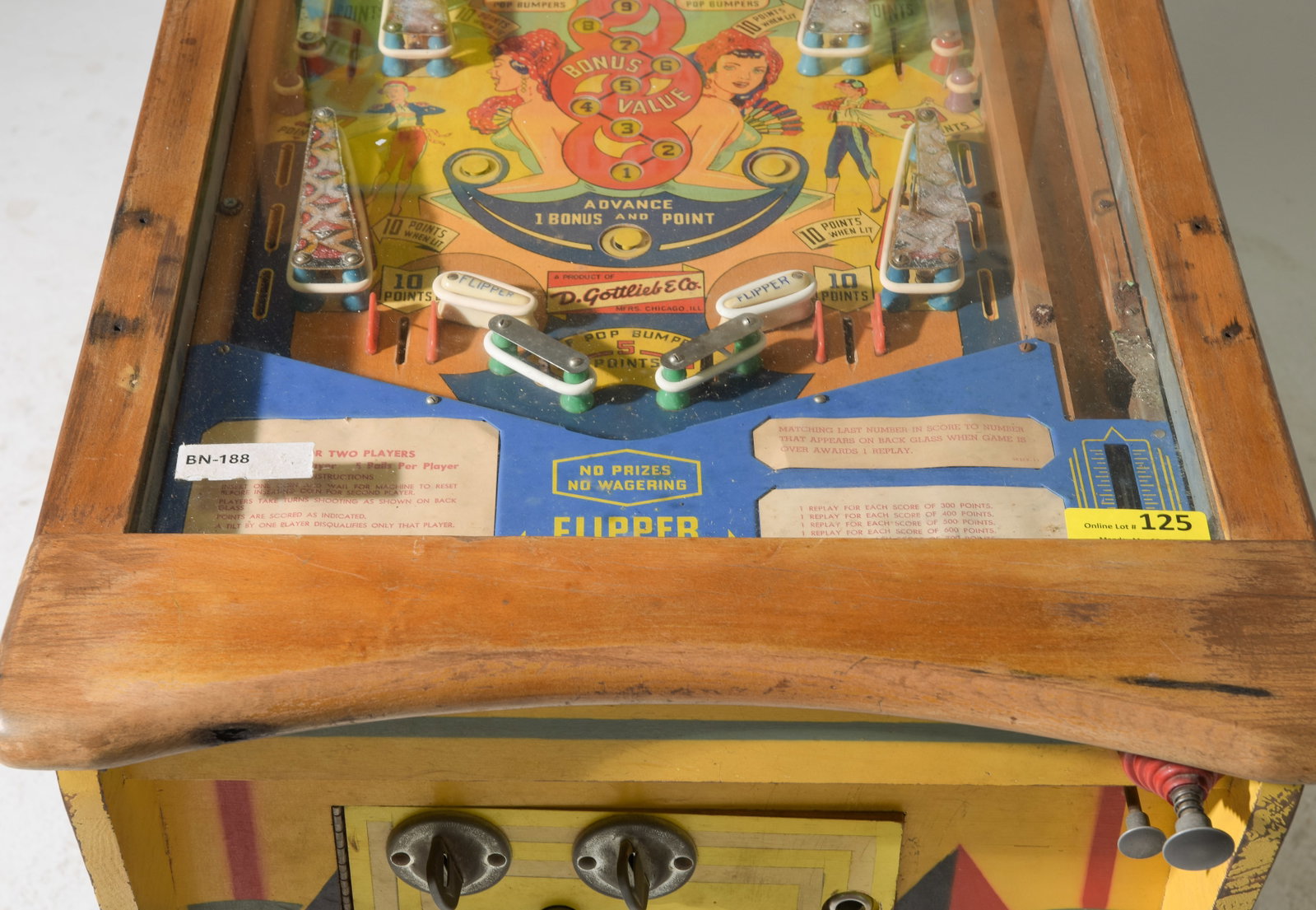 D. Gottlieb E. Co. Toreador Pinball Machine - 5