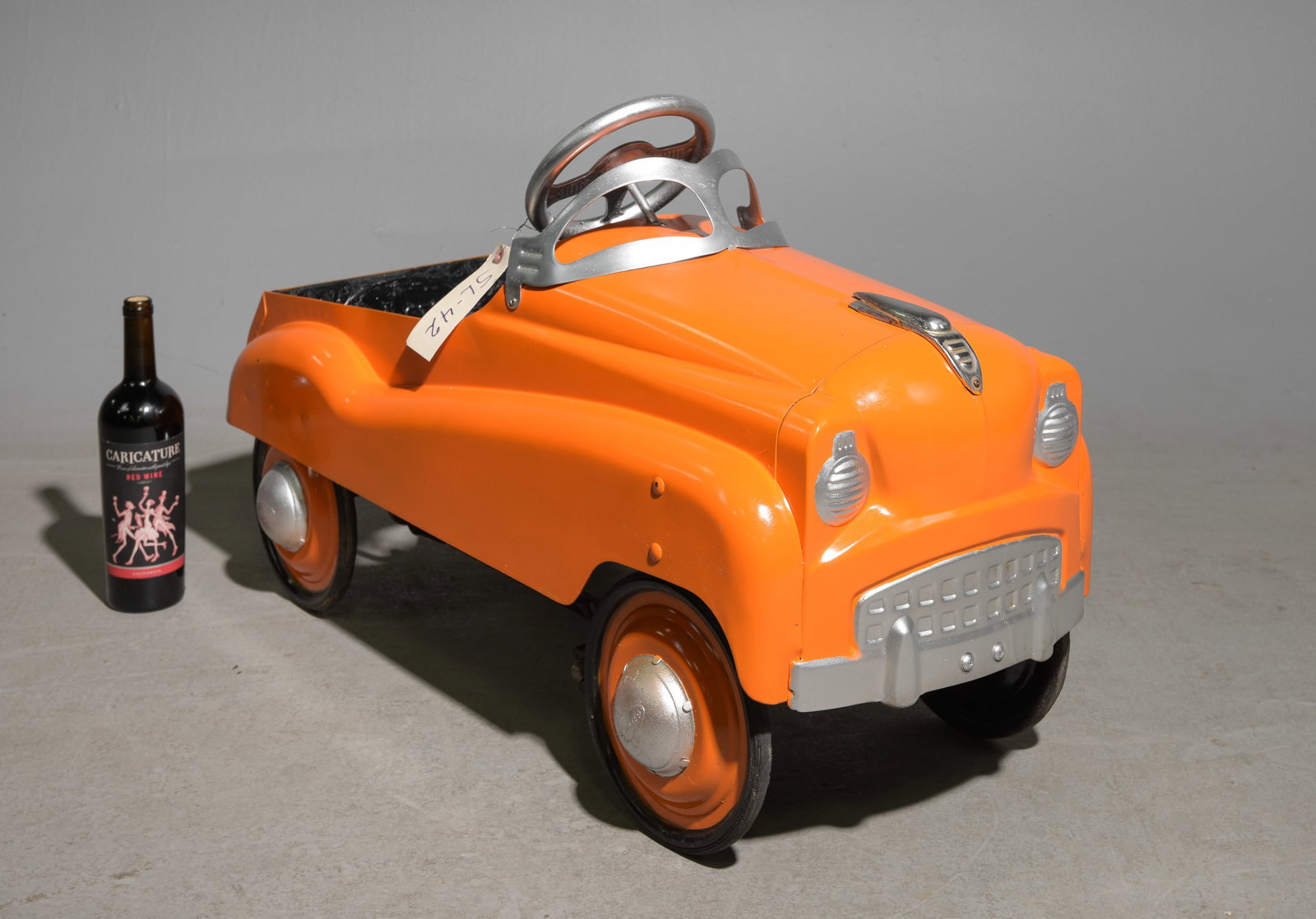 American Instep Orange Painted Pedal Car (1 of 5)
