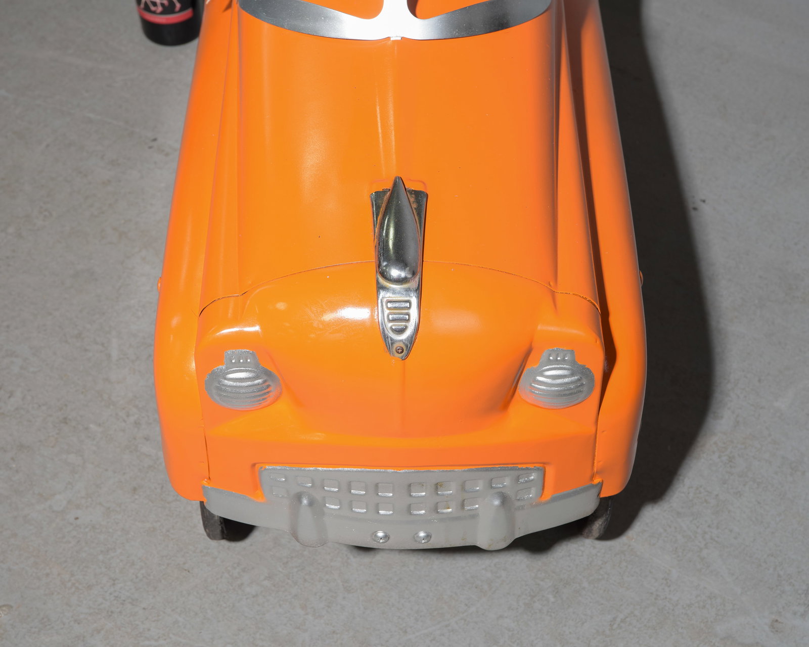American Instep Orange Painted Pedal Car - 2