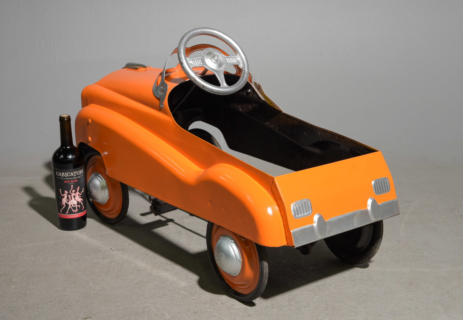 American Instep Orange Painted Pedal Car - 4