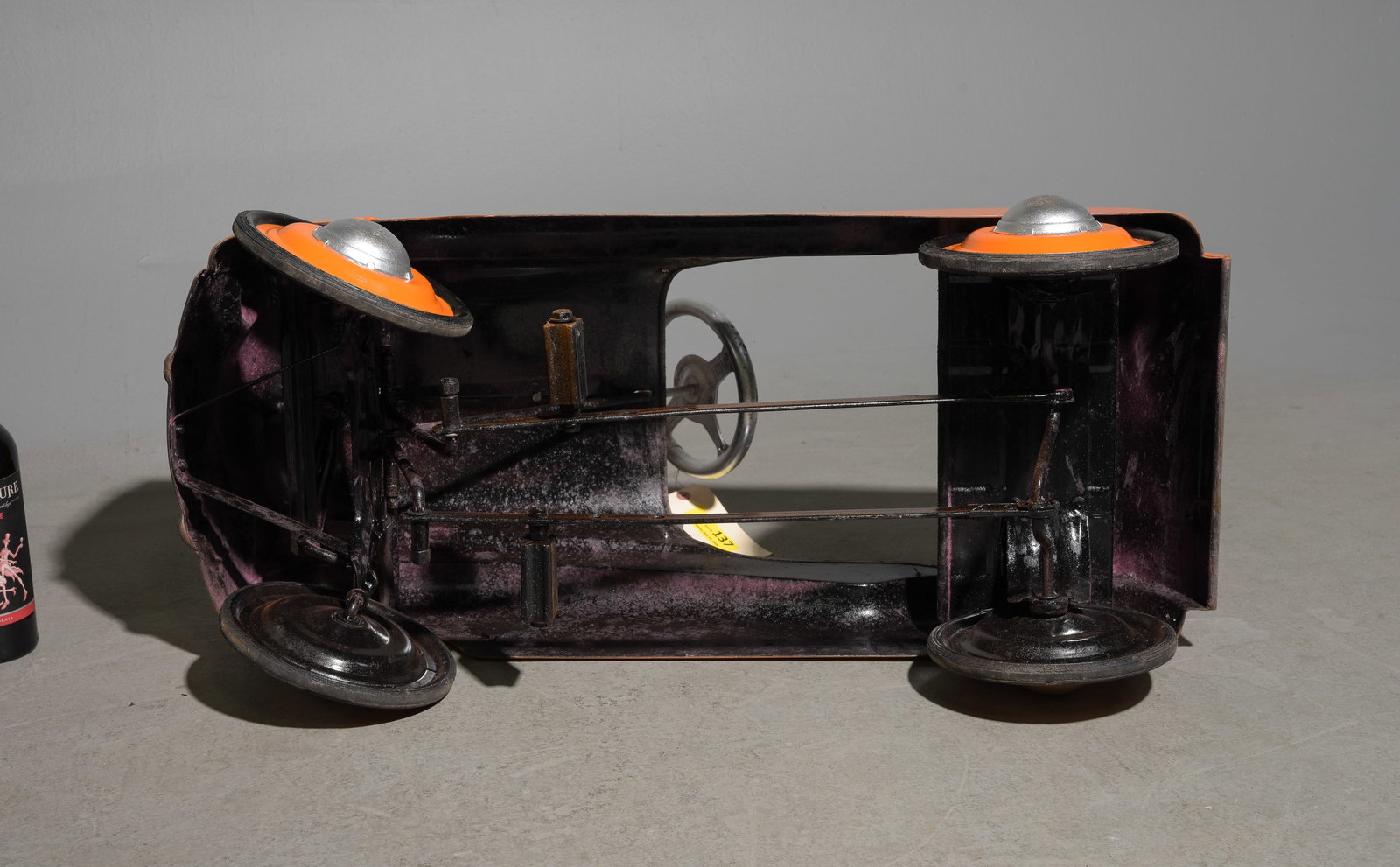 American Instep Orange Painted Pedal Car - 5