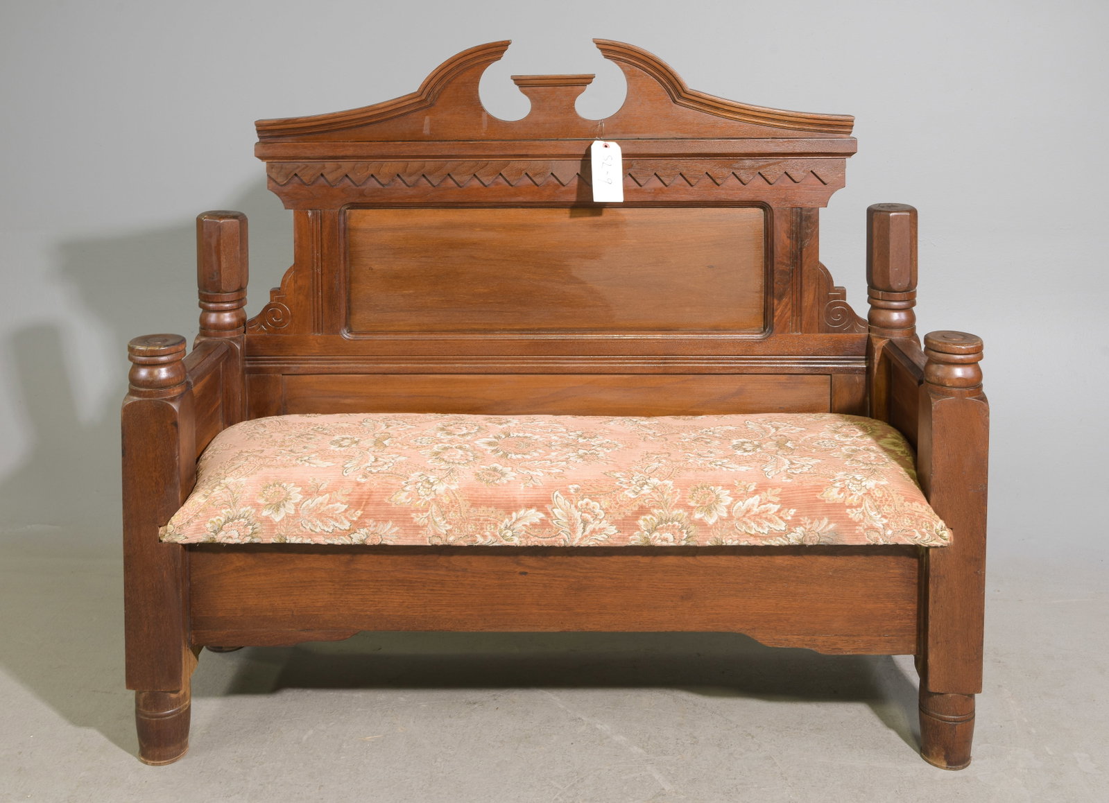 American Upholstered Hall Bench (1 of 6)
