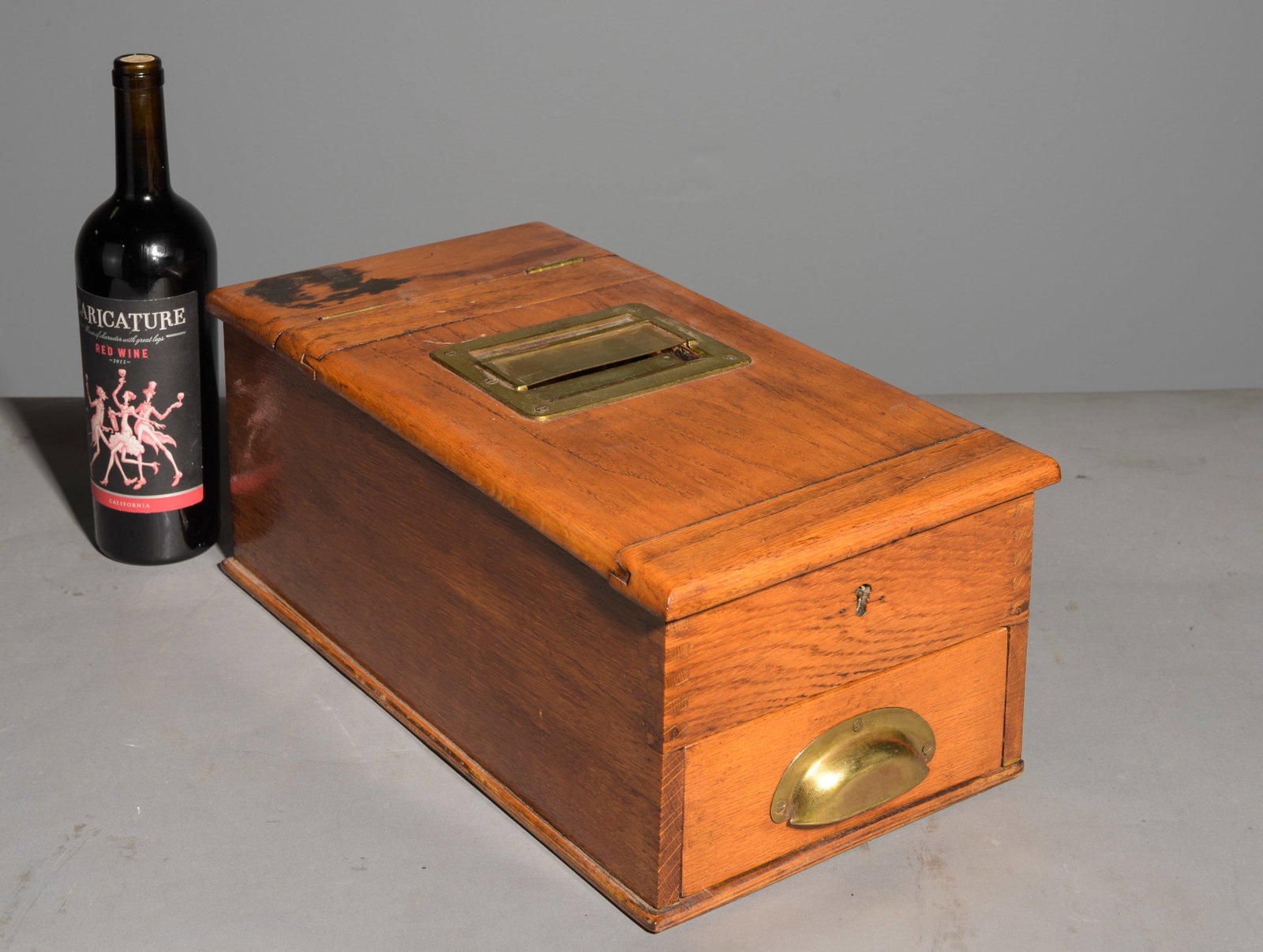 Vintage Oak Cash Register / Machine (1 of 4)