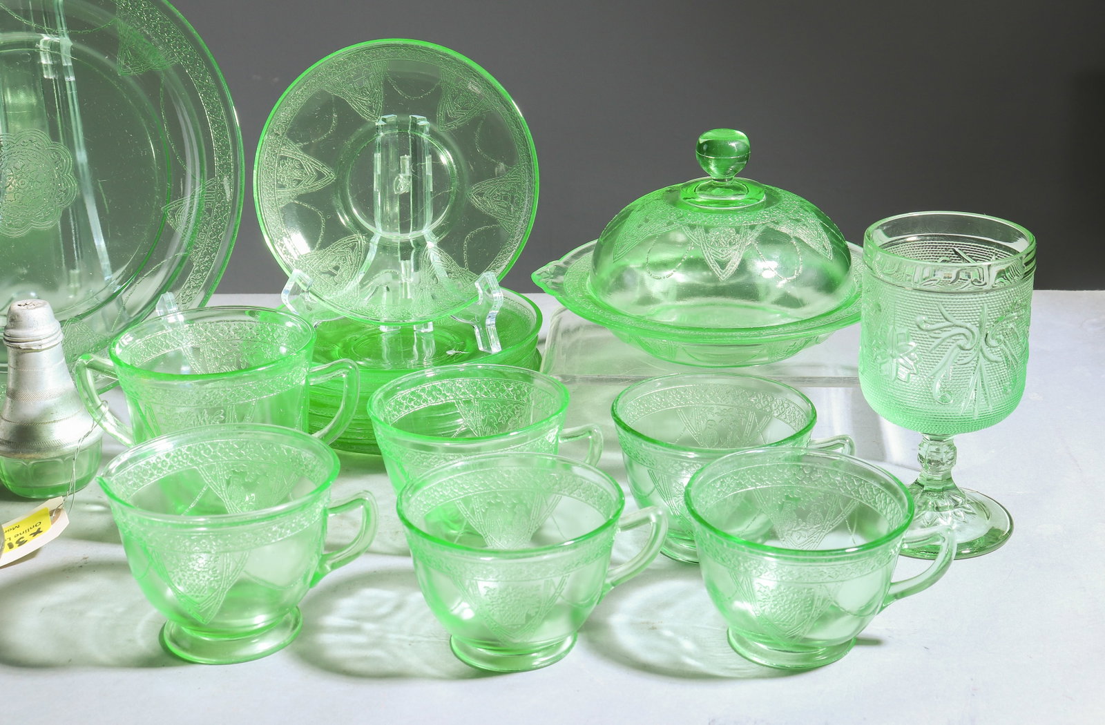 31pcs Assorted Vasseline Glassware - 2