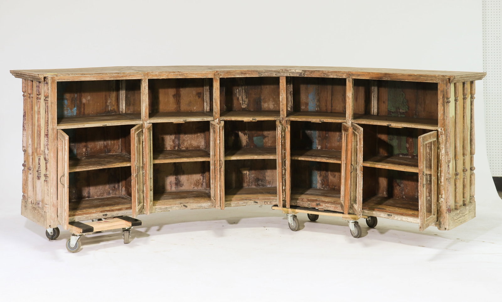 Monumental Rustic Curved Bar - 7