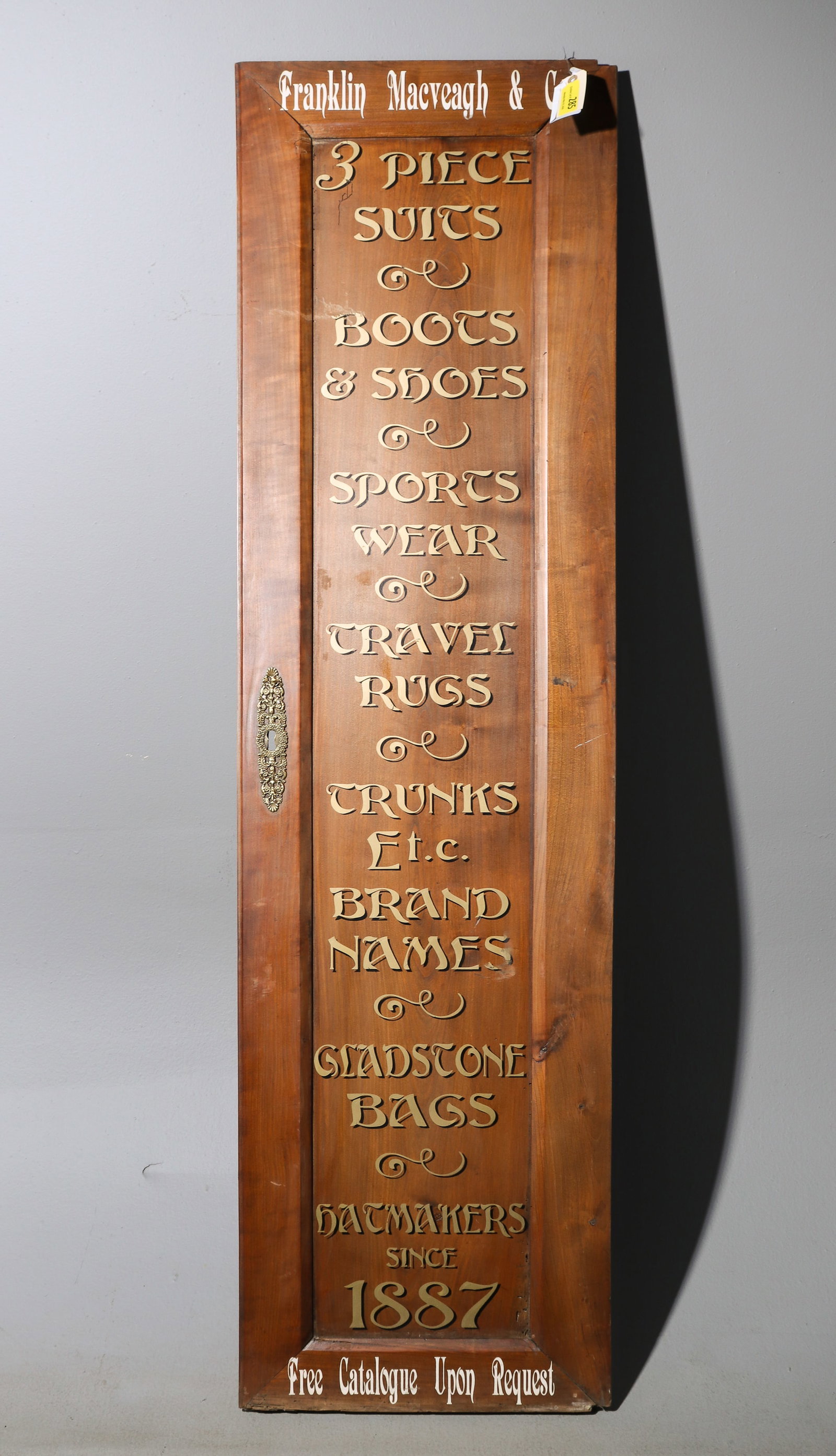 Franklin Macveagh & Co. Painted Store Sign Door (1 of 5)