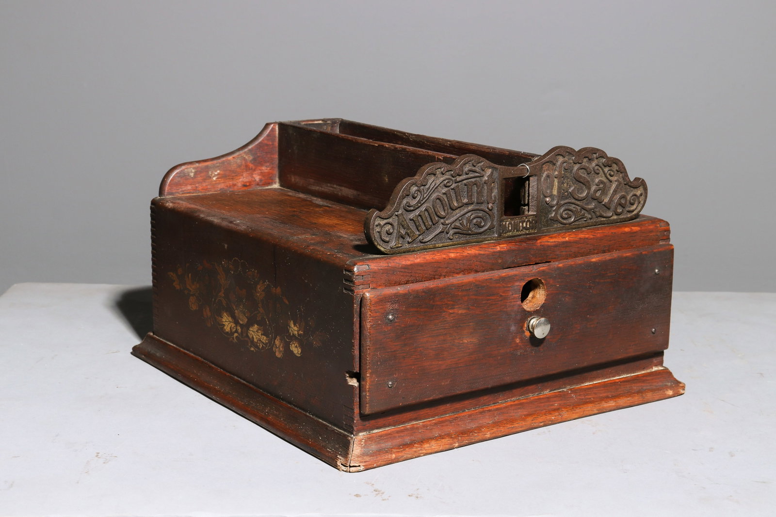 Vintage Monitor Brand Wood Cash Drawer: Vintage Monitor Brand Wood Cash Drawer - 8 in tall x 13 x 14