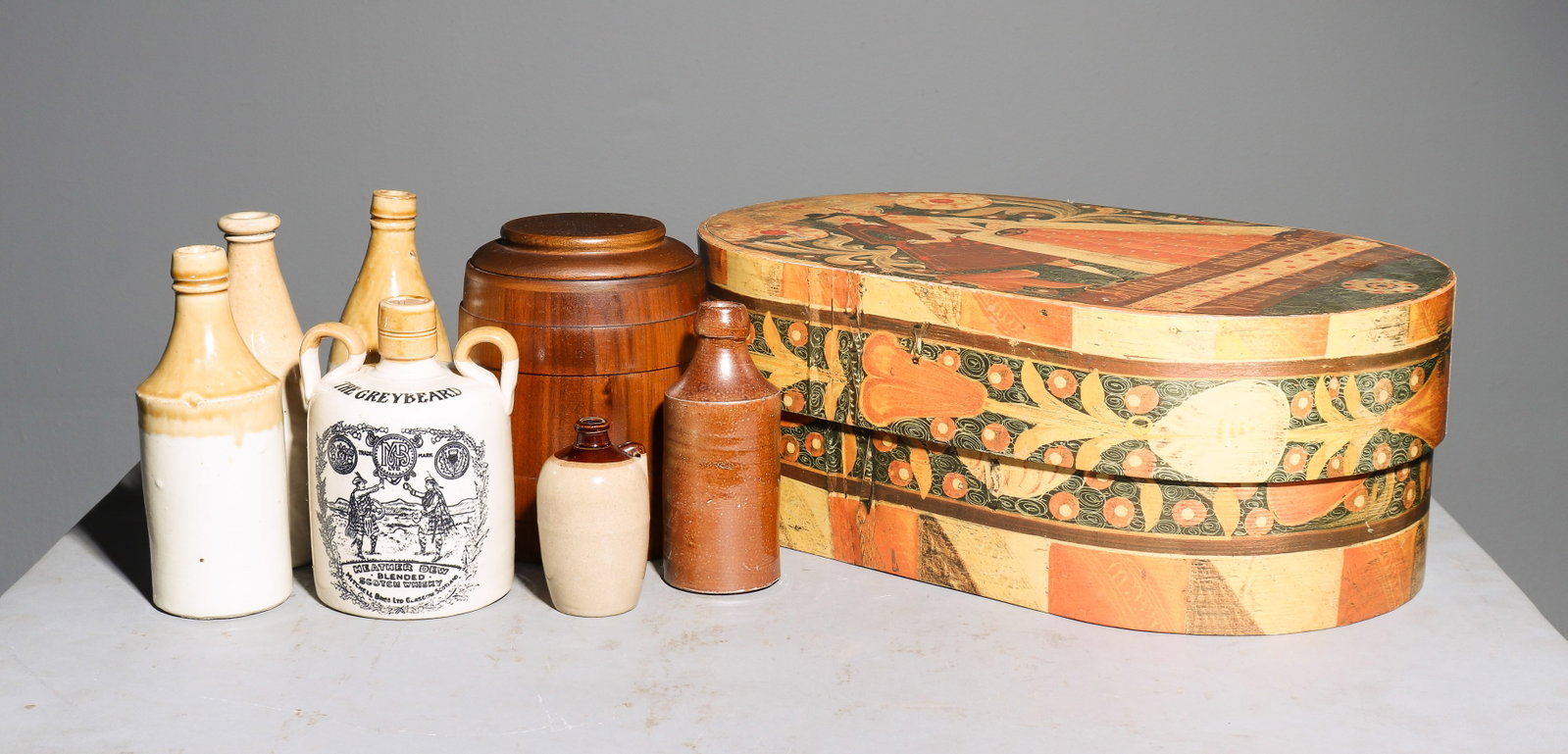8pcs - Assorted American Crocks, Band Box, Etc. (1 of 9)