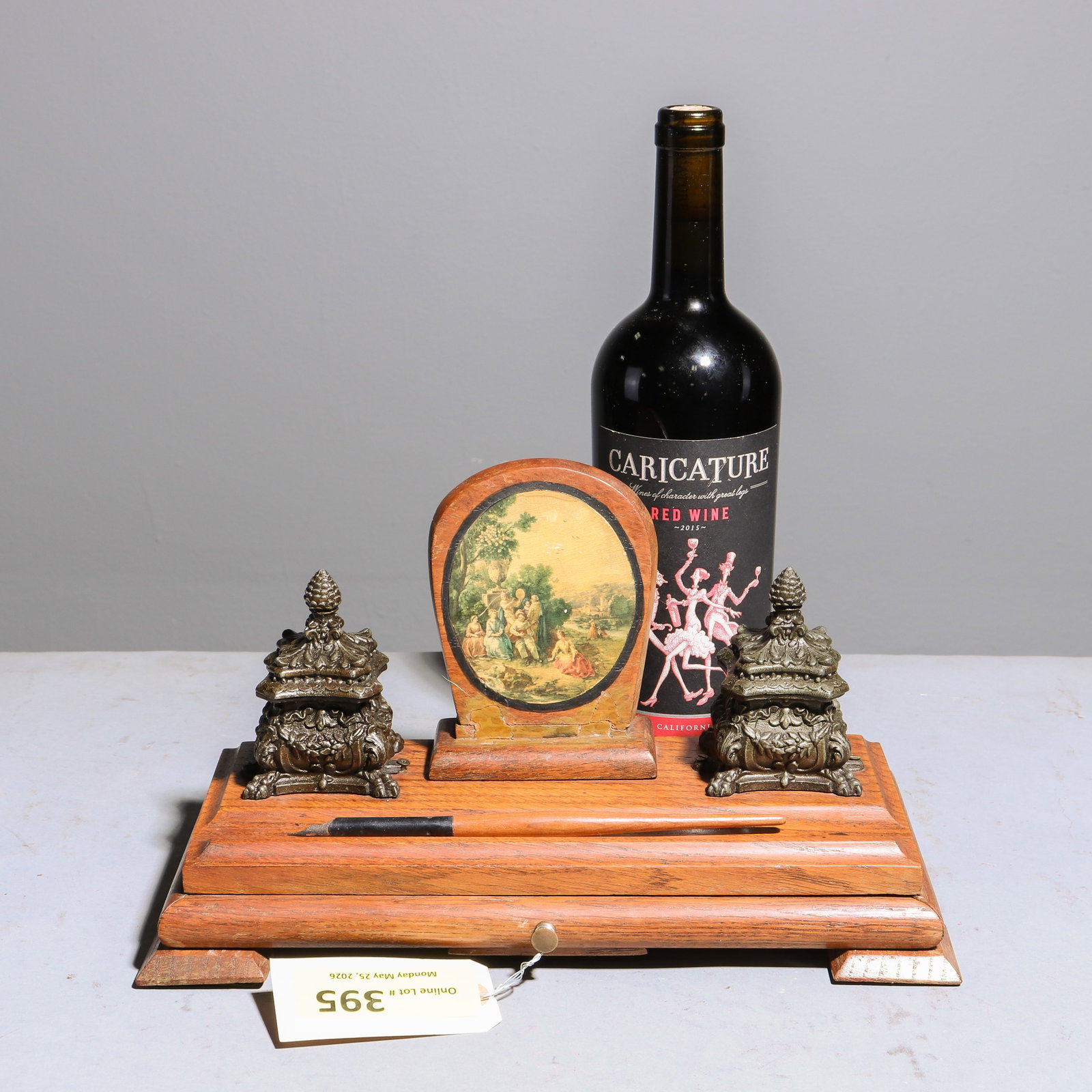 Vintage American Victorian Style Double Inkwell (1 of 5)